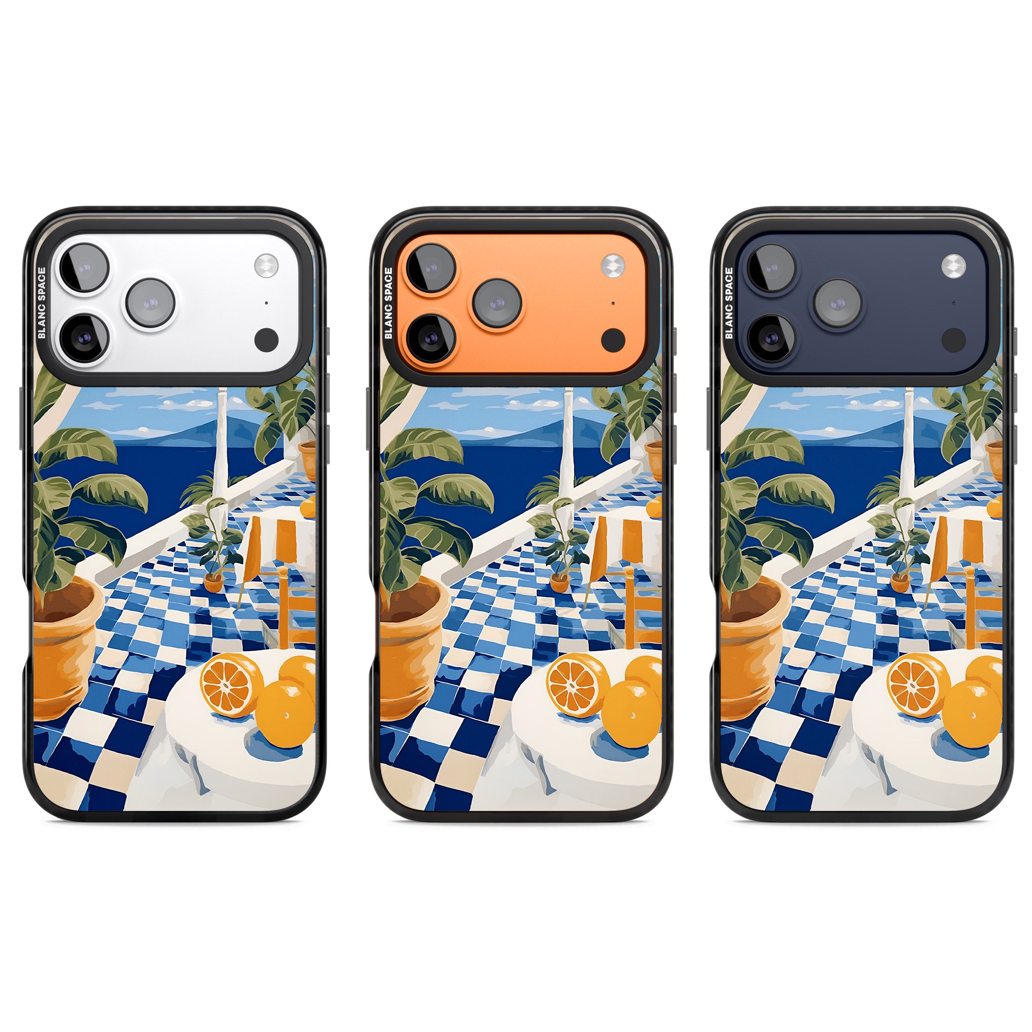 Greek Balcony iPhone 17 Pro Impact Black Phone Case APT Impact Protection