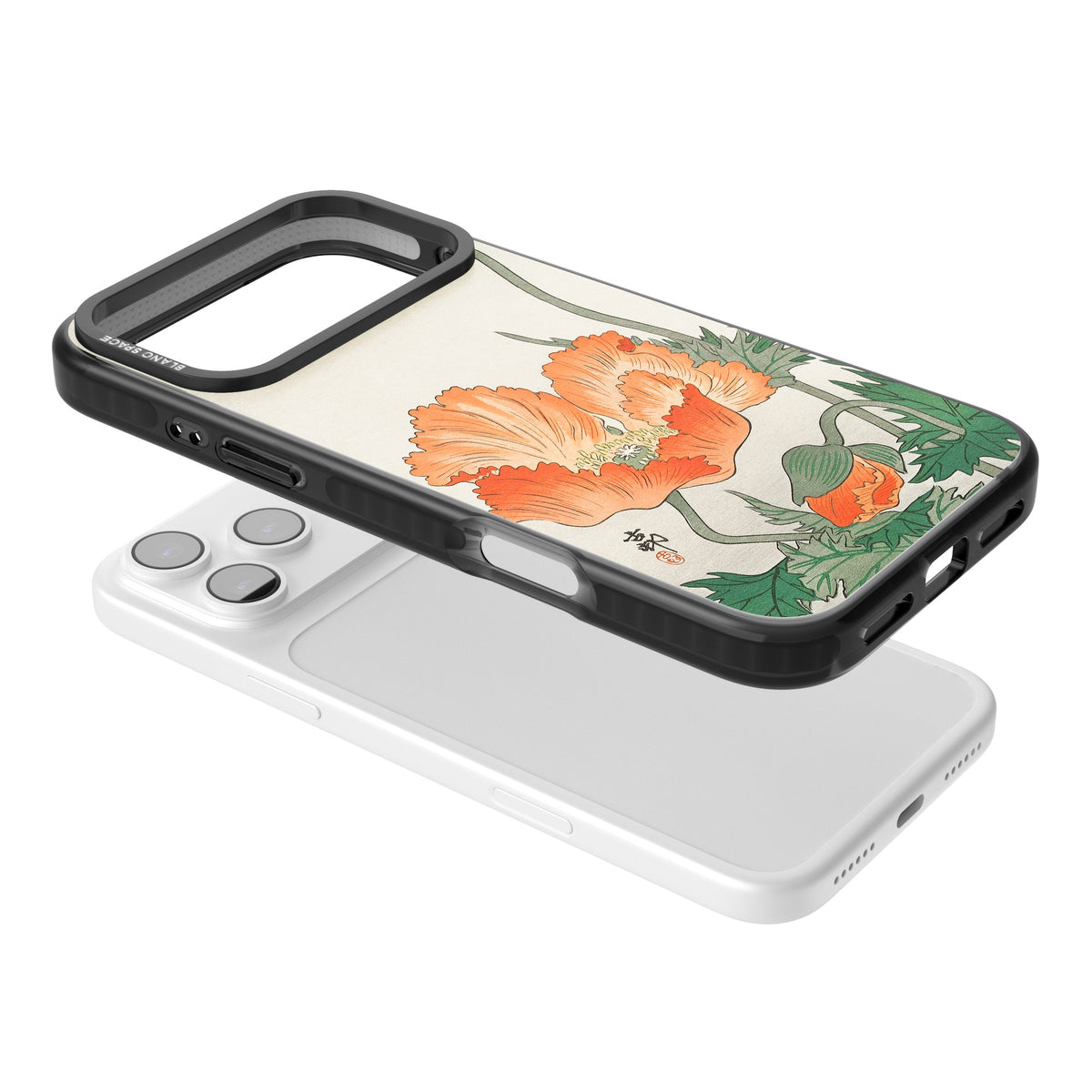 Birds And Plants By Ohara Koson iPhone 17 Pro Max Impact Black Phone Case angled