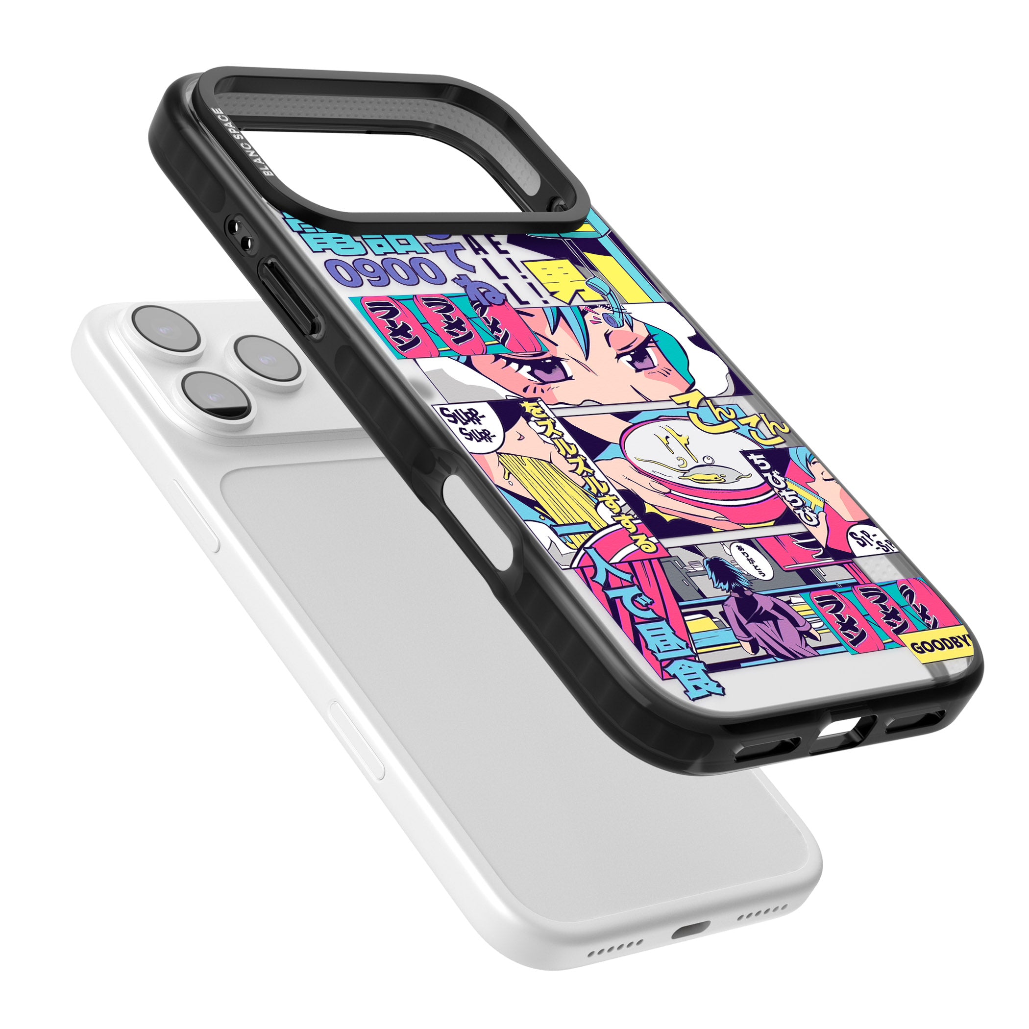 Vibrant Anime Comic iPhone 17 Pro Impact Black Phone Case Colours