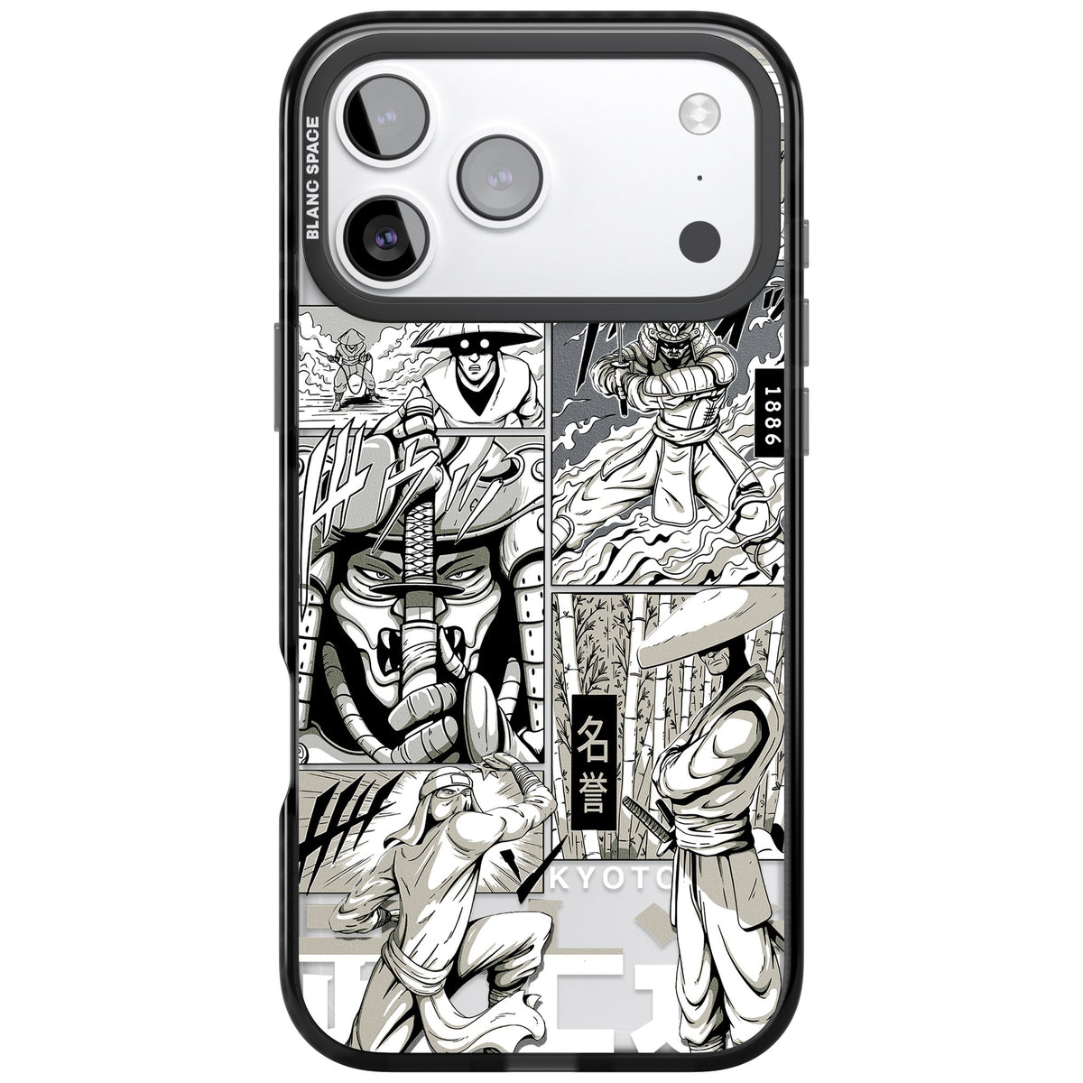 Kyoto Noir iPhone 17 Pro Max Impact Black Phone Case front