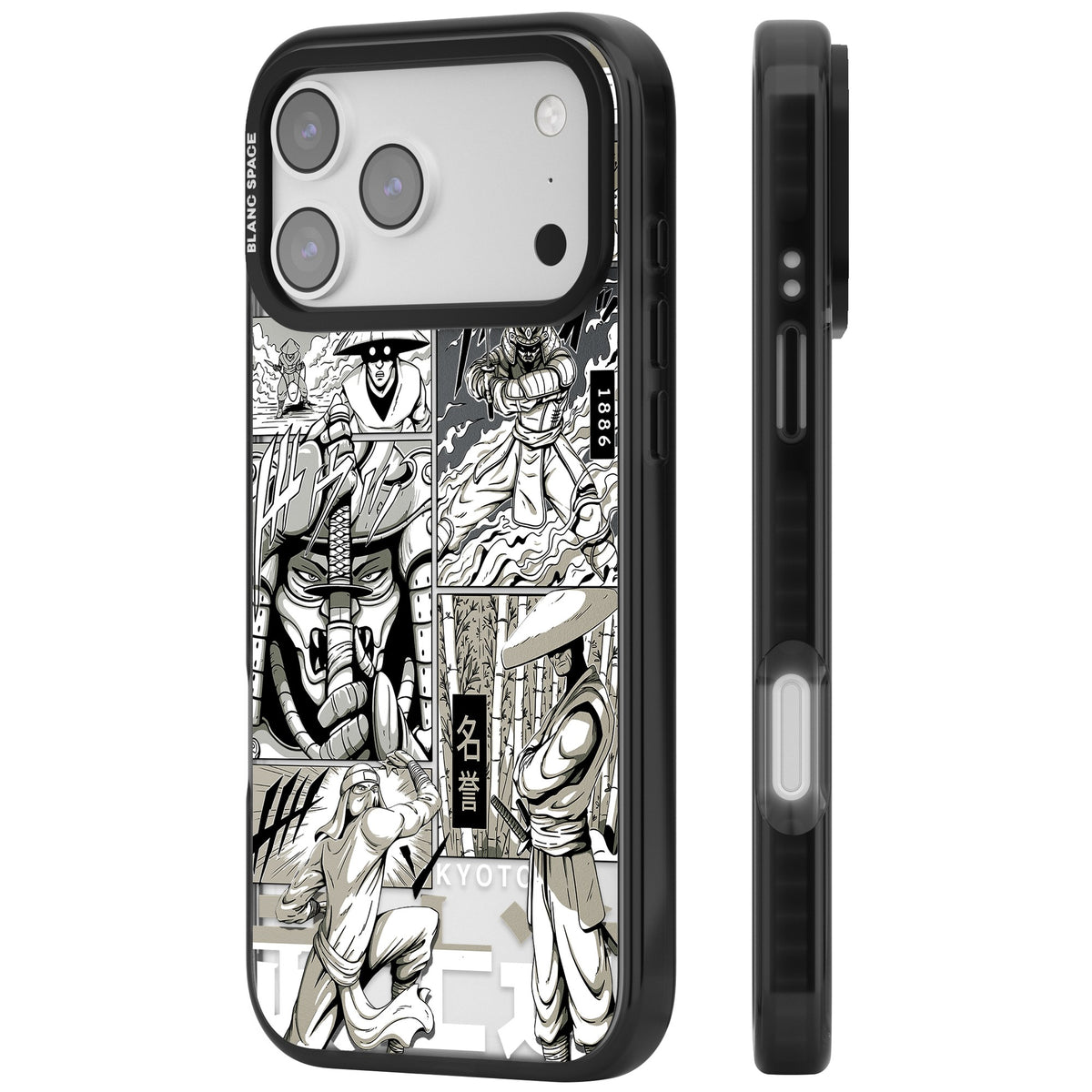 Kyoto Noir iPhone 17 Pro Max Impact Black Phone Case side