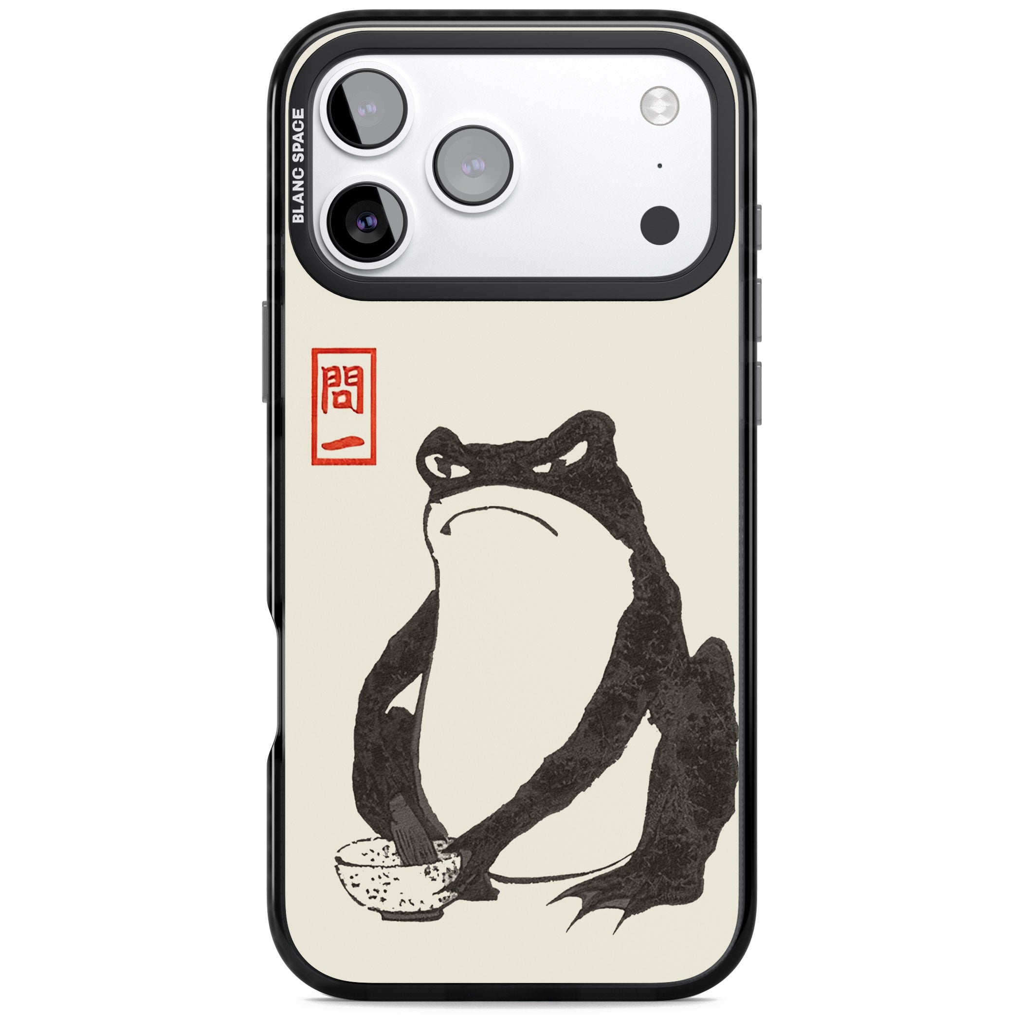 Matsumoto Hoji Grumpy Toad iPhone 17 Pro Impact Black Phone Case