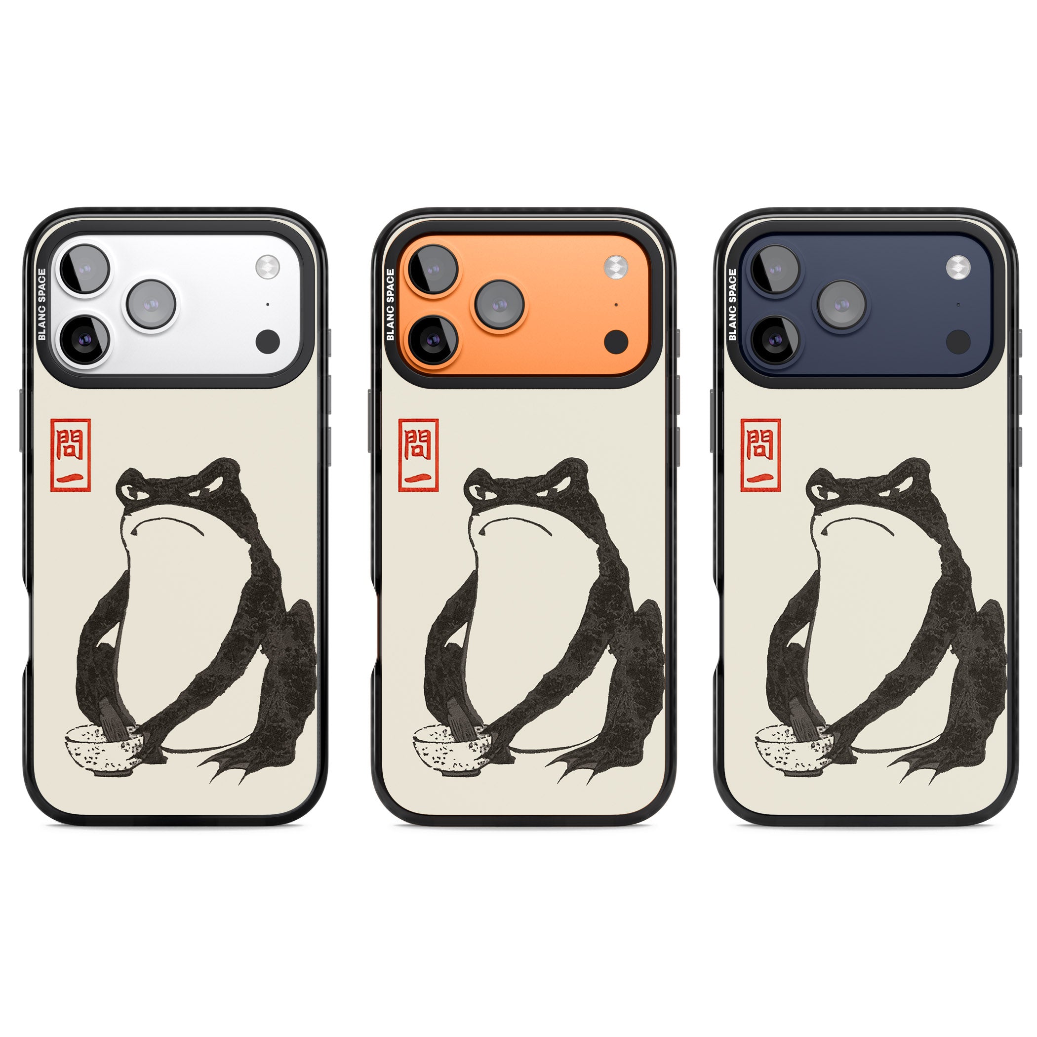 Matsumoto Hoji Grumpy Toad iPhone 17 Pro Impact Black Phone Case APT Impact Protection