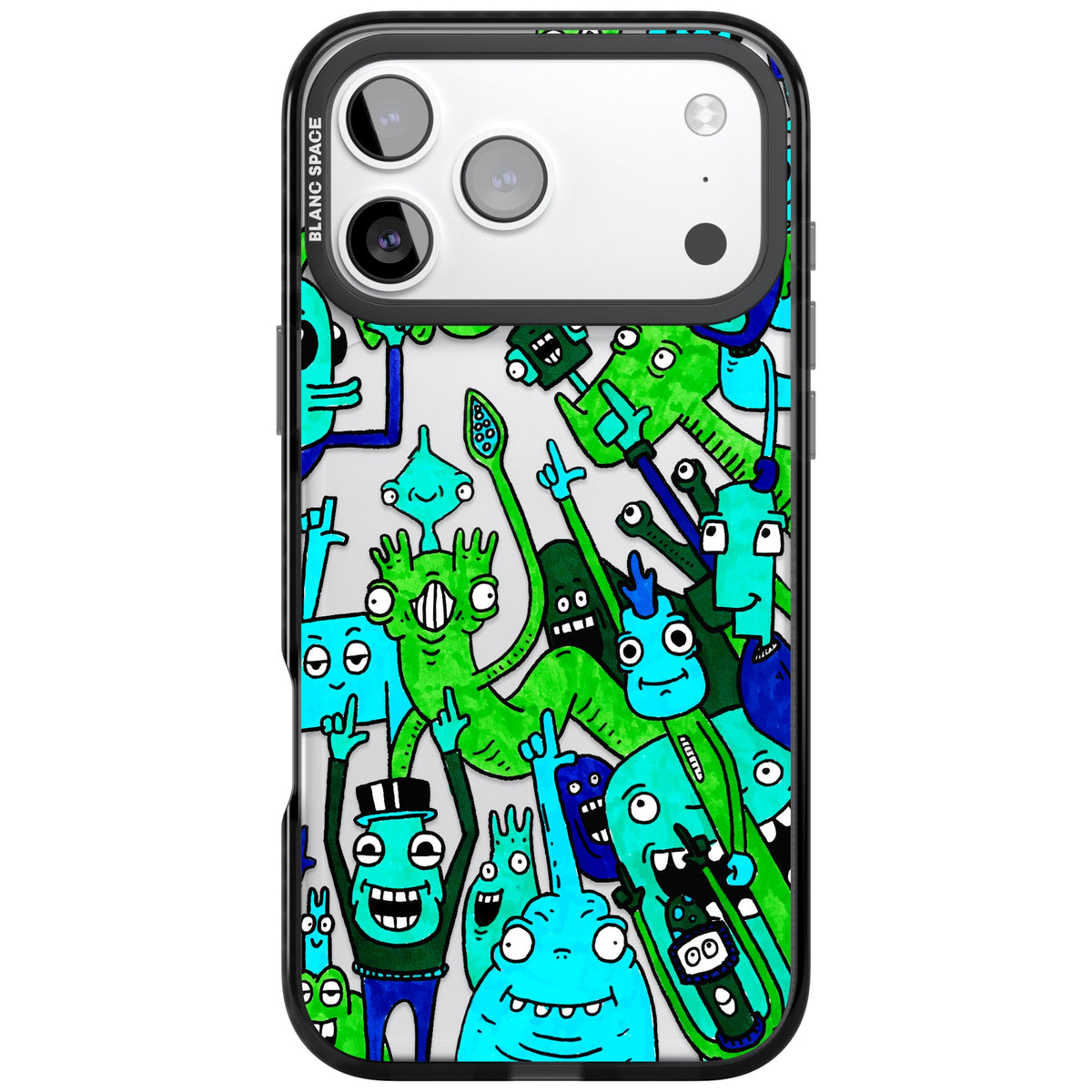 Don't Point iPhone 17 Pro Max Impact Black Phone Case front