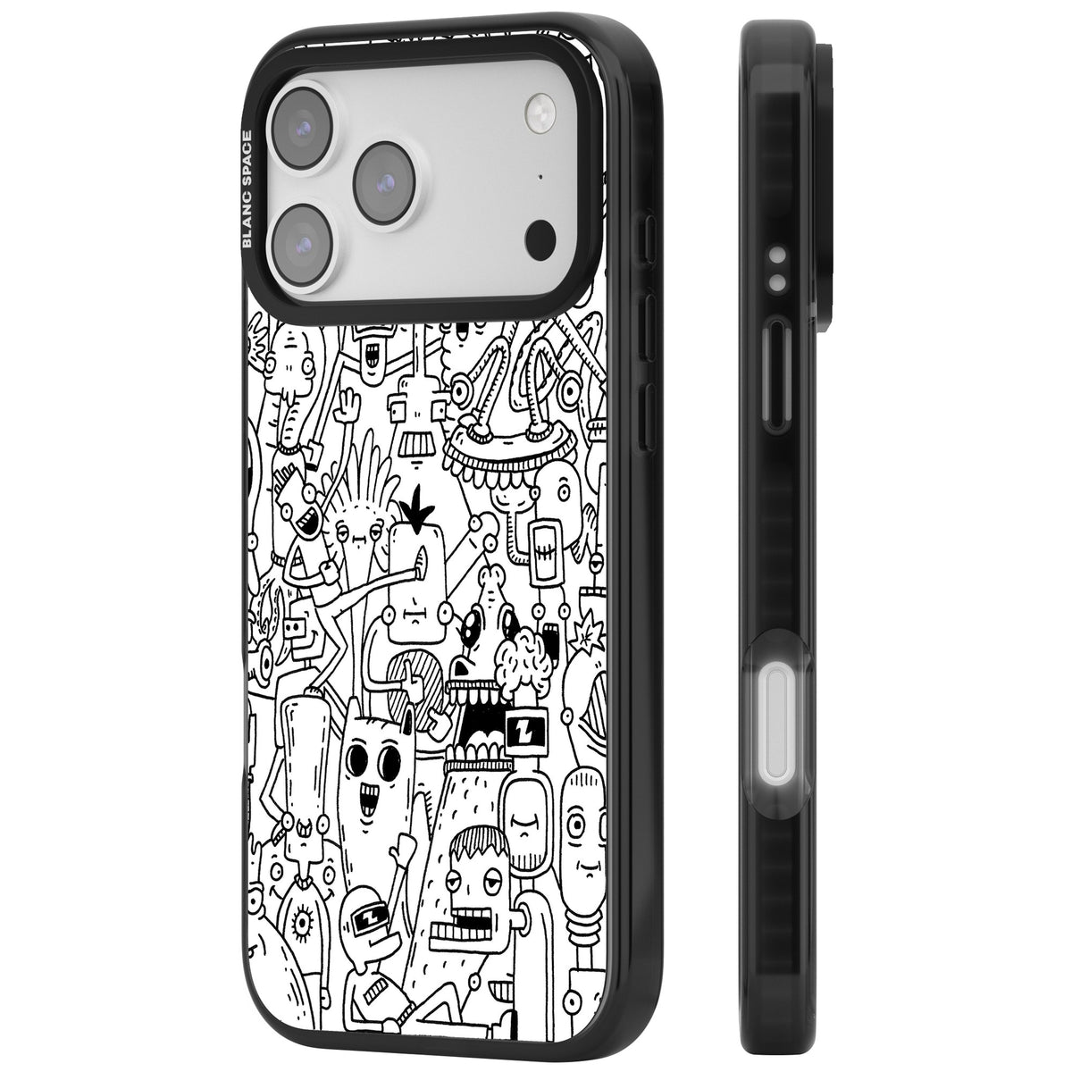 Stack Original iPhone 17 Pro Max Impact Black Phone Case side