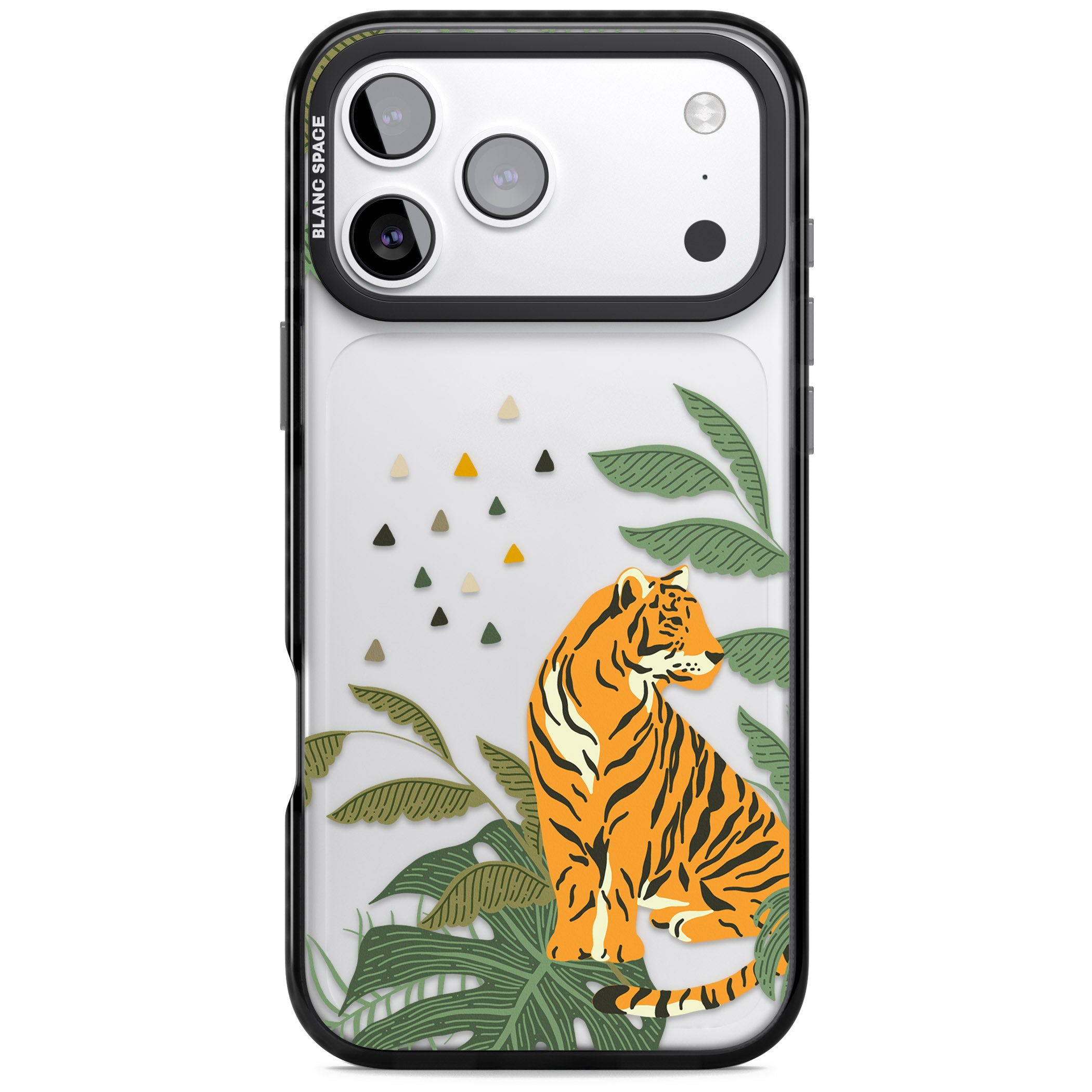 Tiger Jungle iPhone 17 Pro Impact Black Phone Case