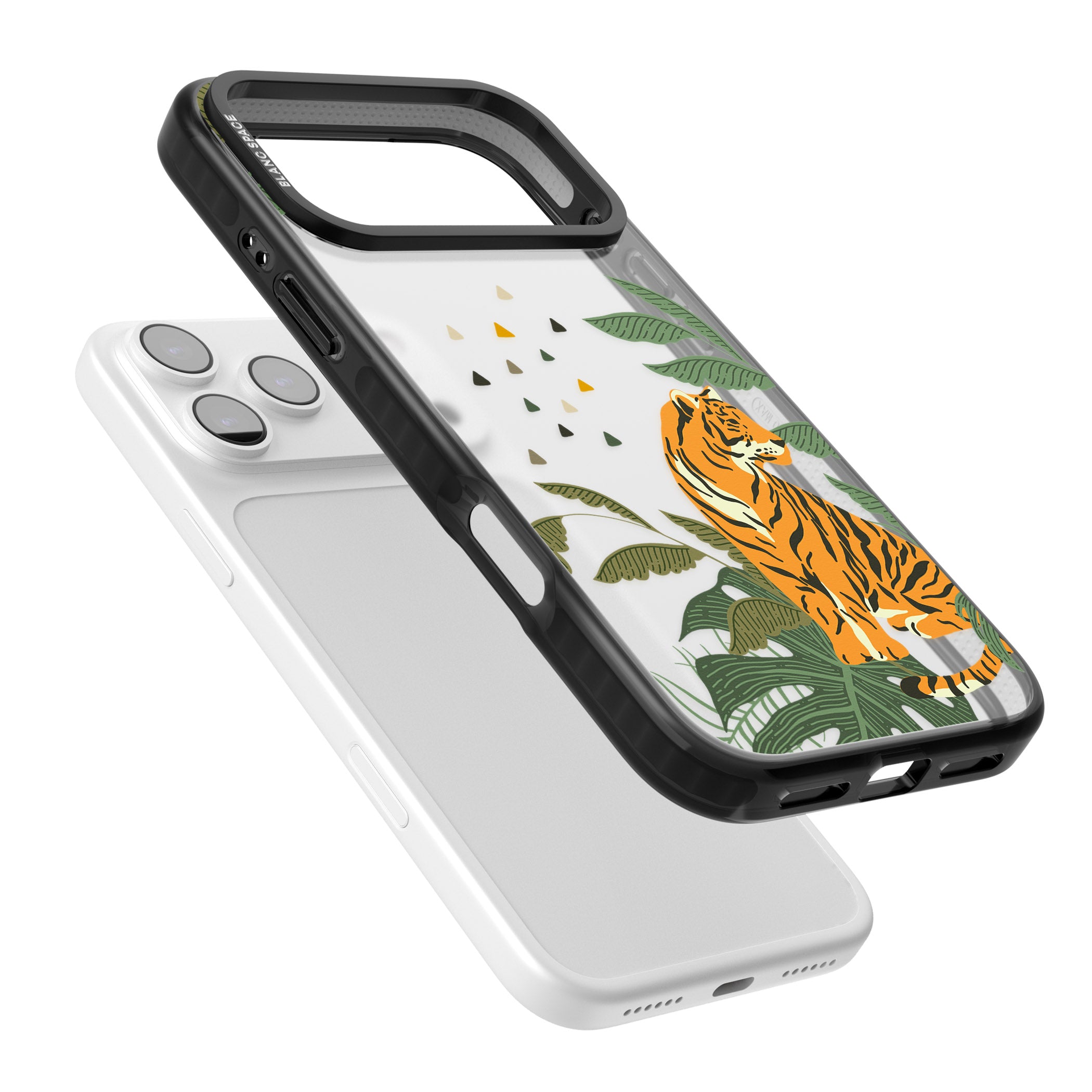 Tiger Jungle iPhone 17 Pro Impact Black Phone Case Colours