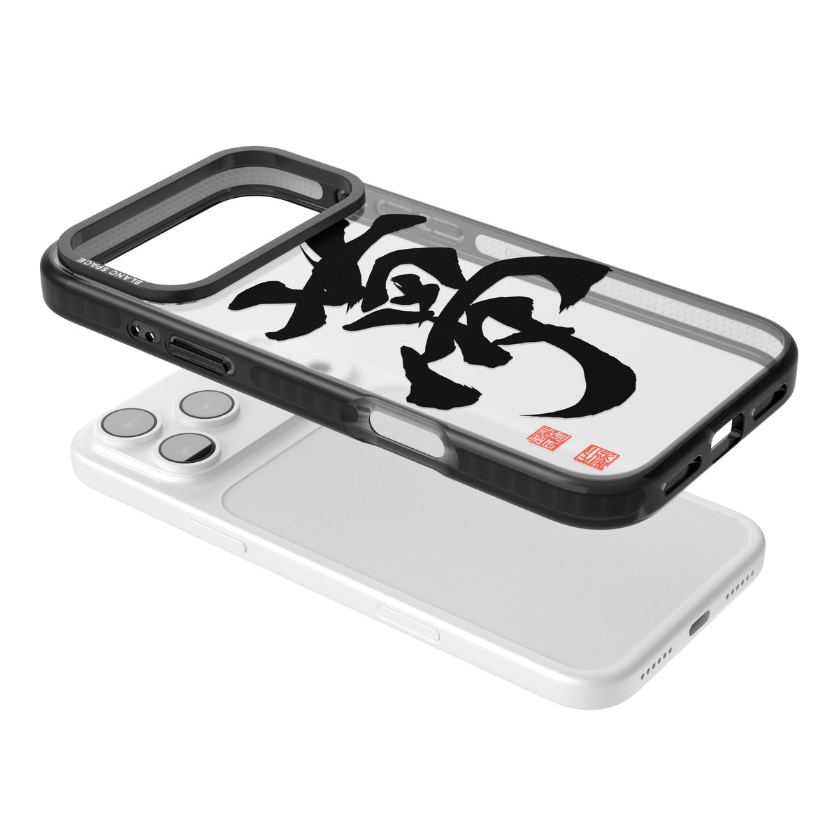 Japanese Kanji - Dream iPhone 17 Pro Max Impact Black Phone Case angled