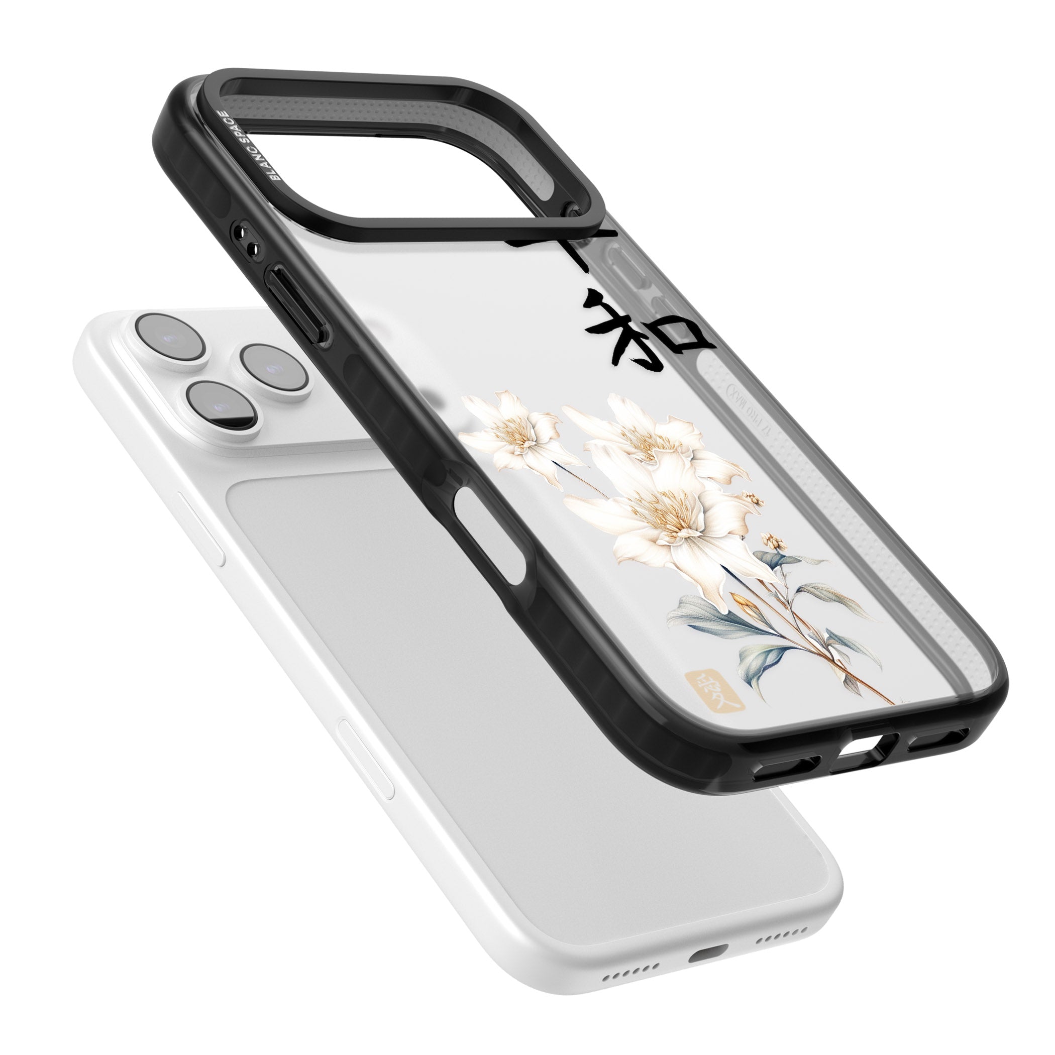 Peace And Flowers iPhone 17 Pro Impact Black Phone Case Colours