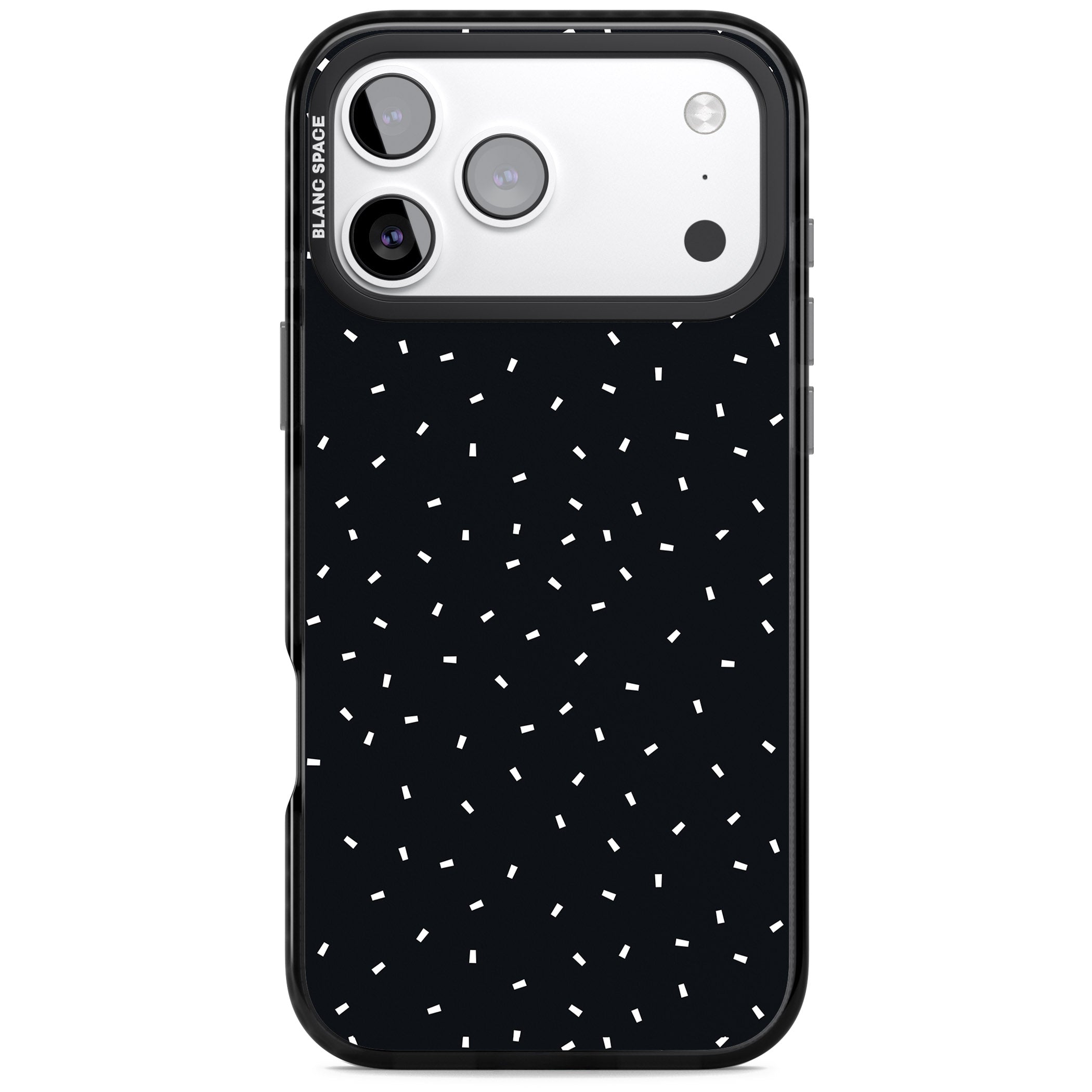 Confetti (Black) iPhone 17 Pro Impact Black Phone Case