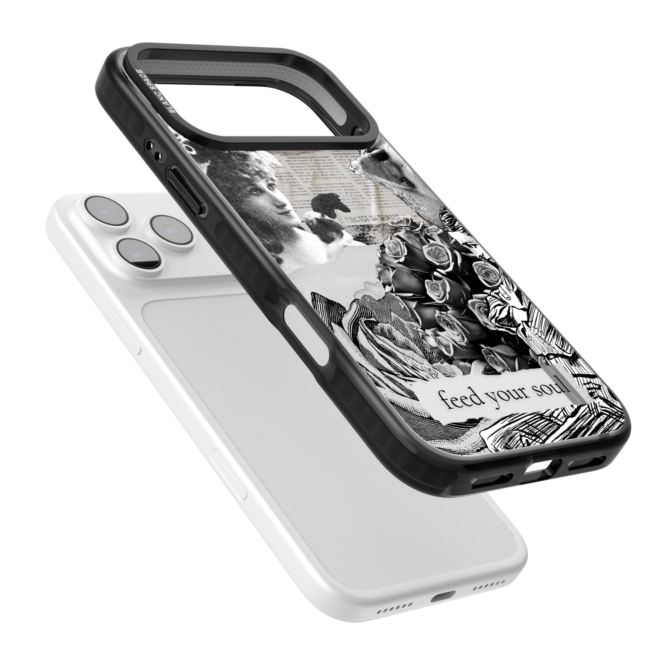 Feed Your Soul iPhone 17 Pro Impact Pro Black Phone Case Colours