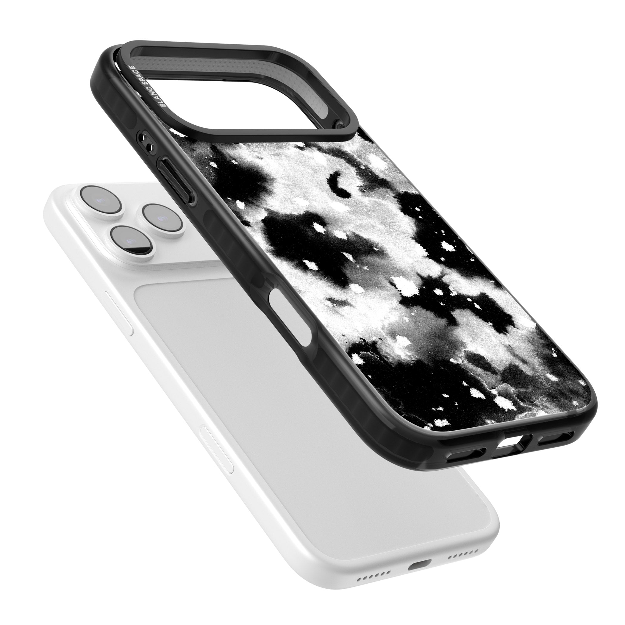 Acid Wash Ink Cloud iPhone 17 Pro Impact Pro Black Phone Case Colours