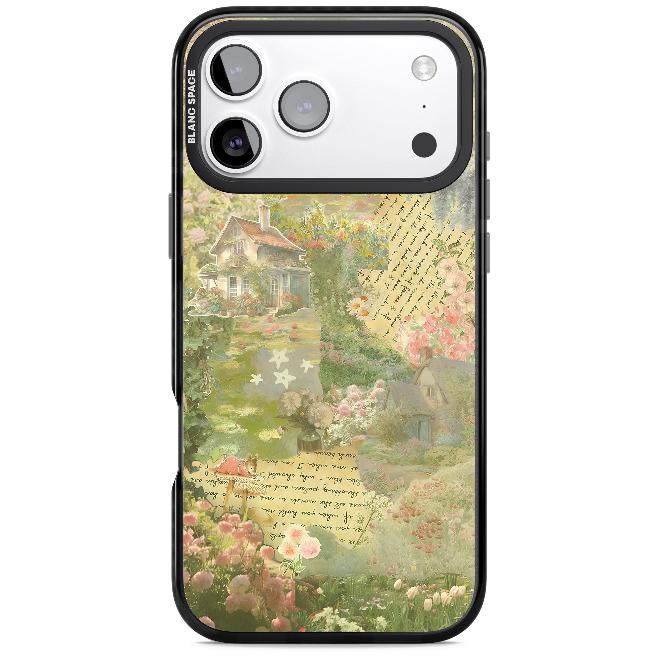 Soft Spring Collage iPhone 17 Pro Impact Pro Black Phone Case