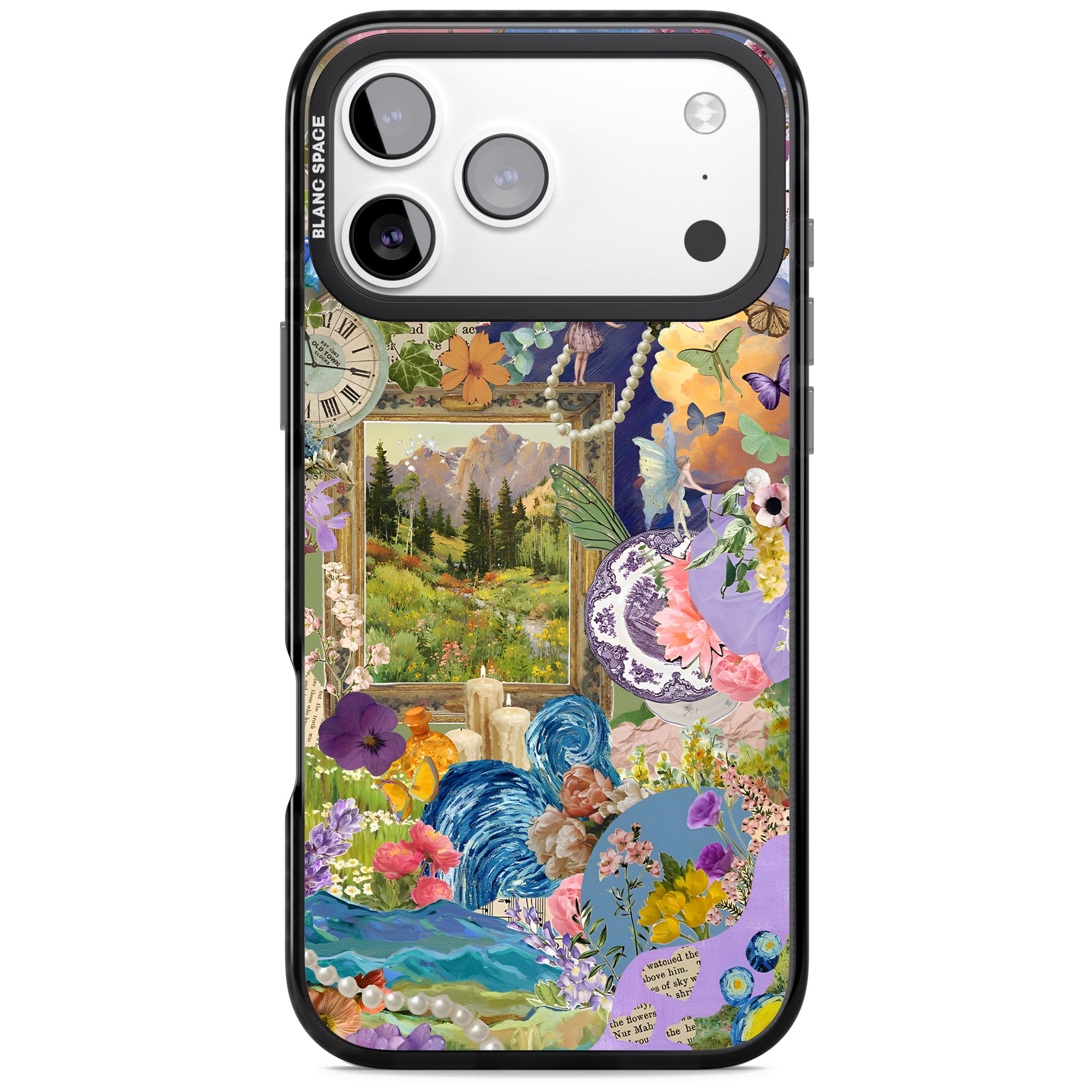 Vibrant Whimsy Collage iPhone 17 Pro Impact Pro Black Phone Case