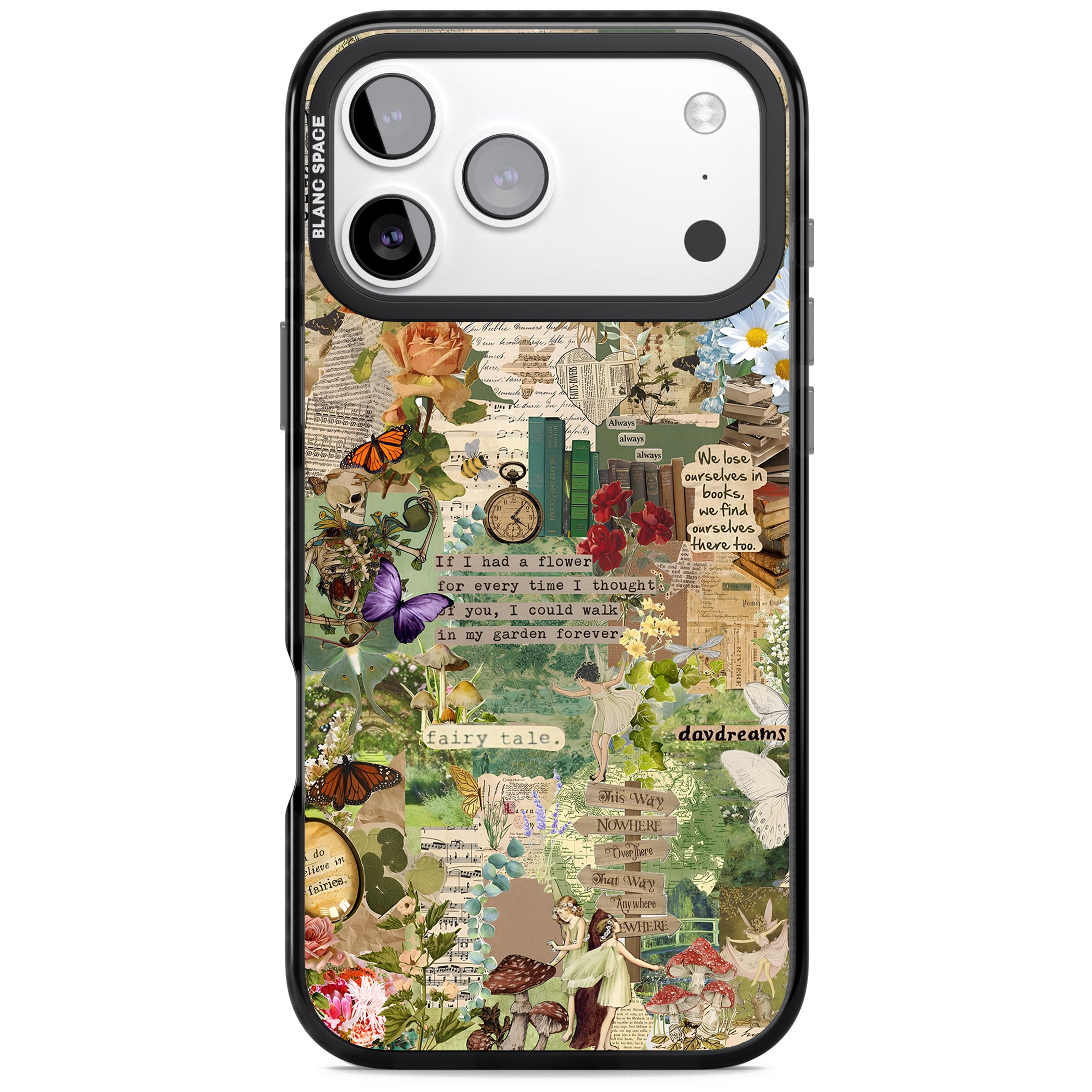 Enchanted Collage iPhone 17 Pro Impact Pro Black Phone Case