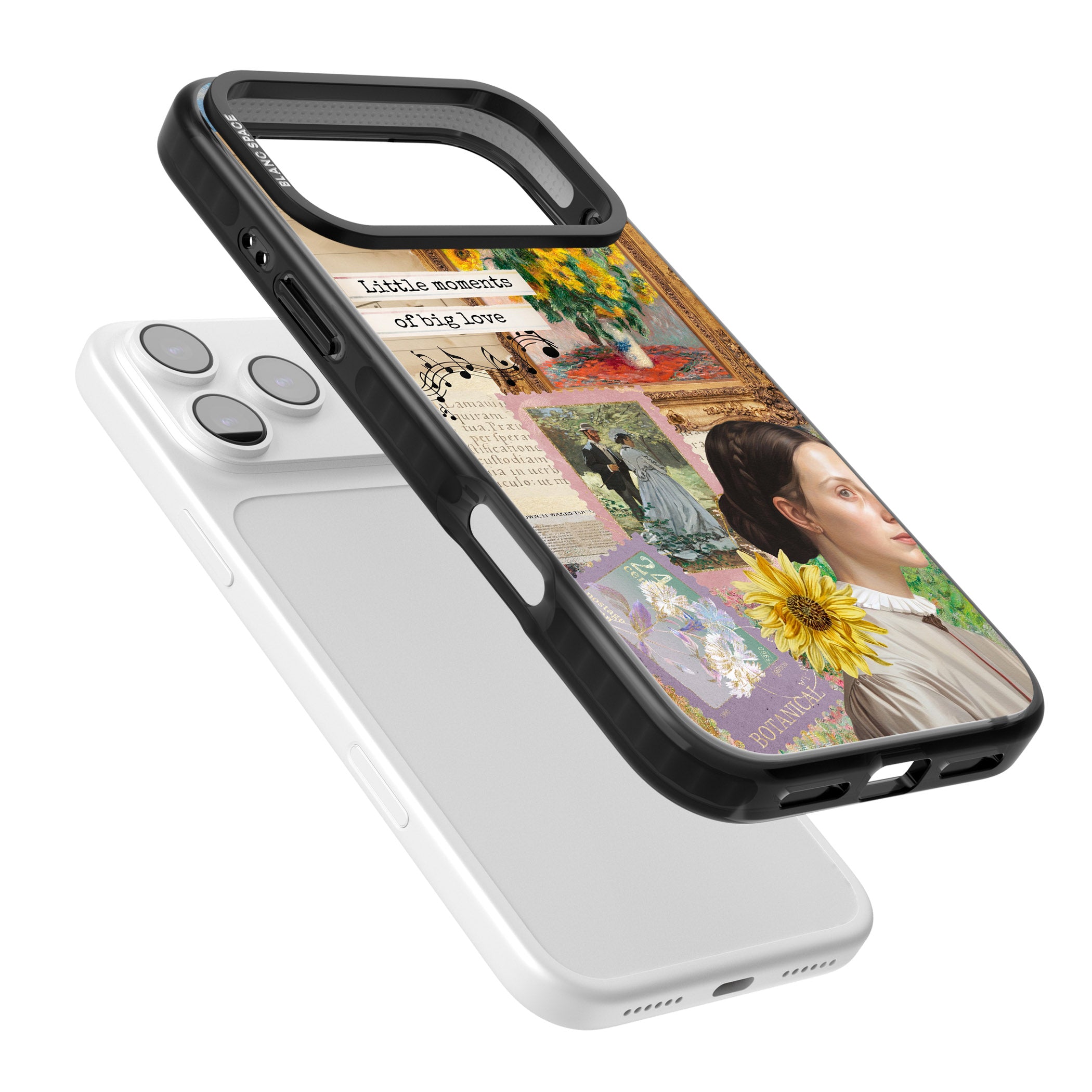 Monet 'Little Moments' Collage iPhone 17 Pro Impact Pro Black Phone Case Colours