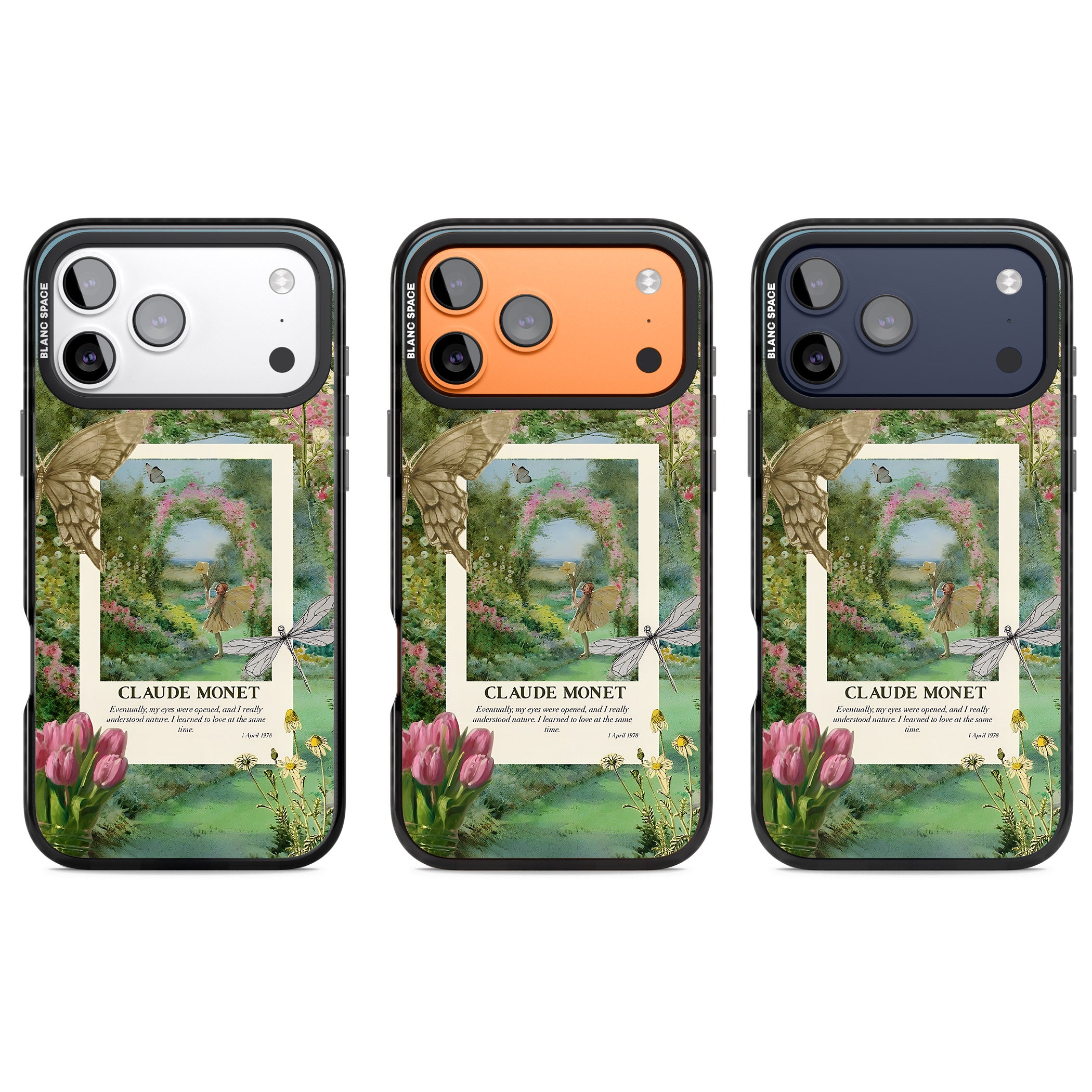 Monet Fairy Garden iPhone 17 Pro Impact Pro Black Phone Case APT Impact Protection