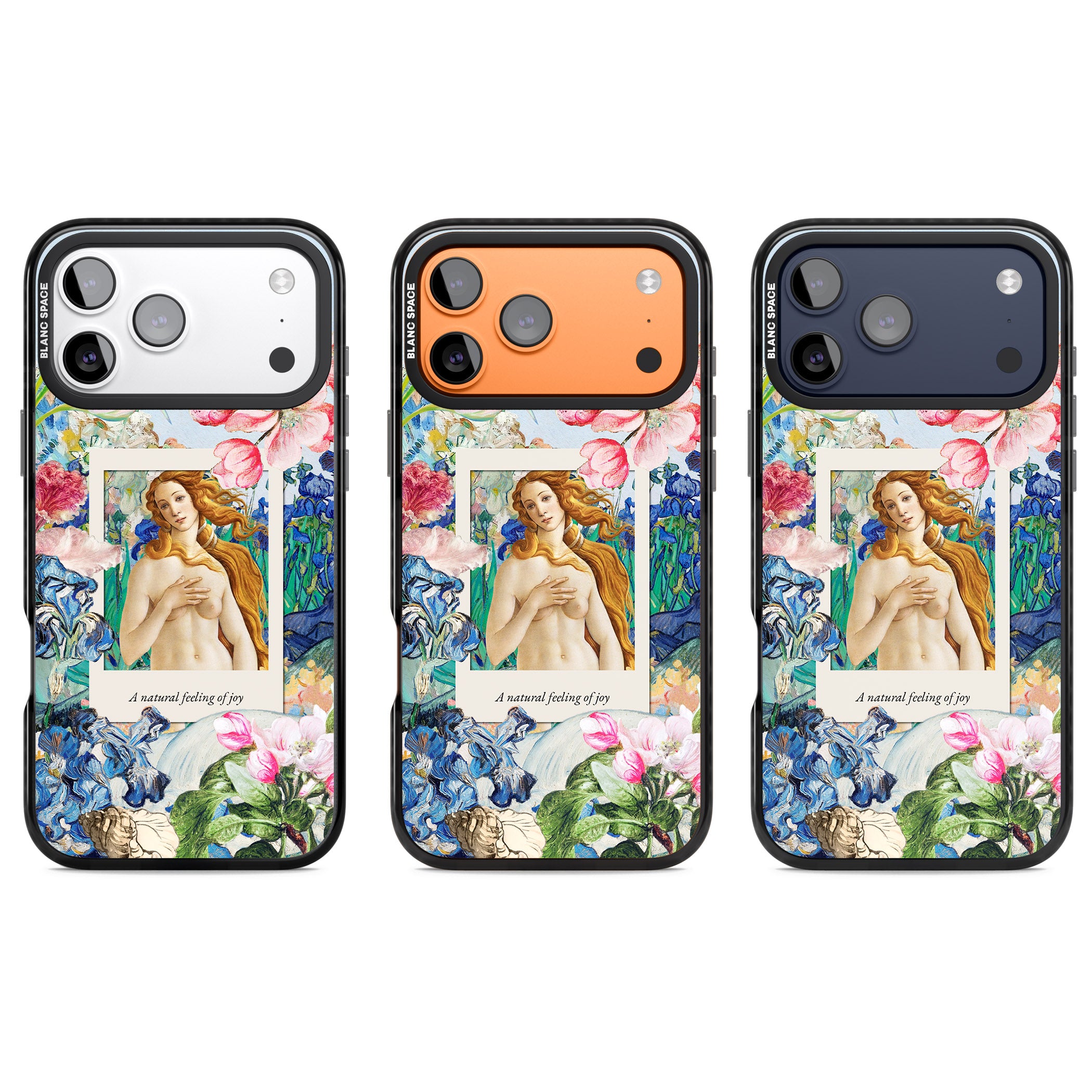 Botticelli Venus iPhone 17 Pro Impact Pro Black Phone Case APT Impact Protection
