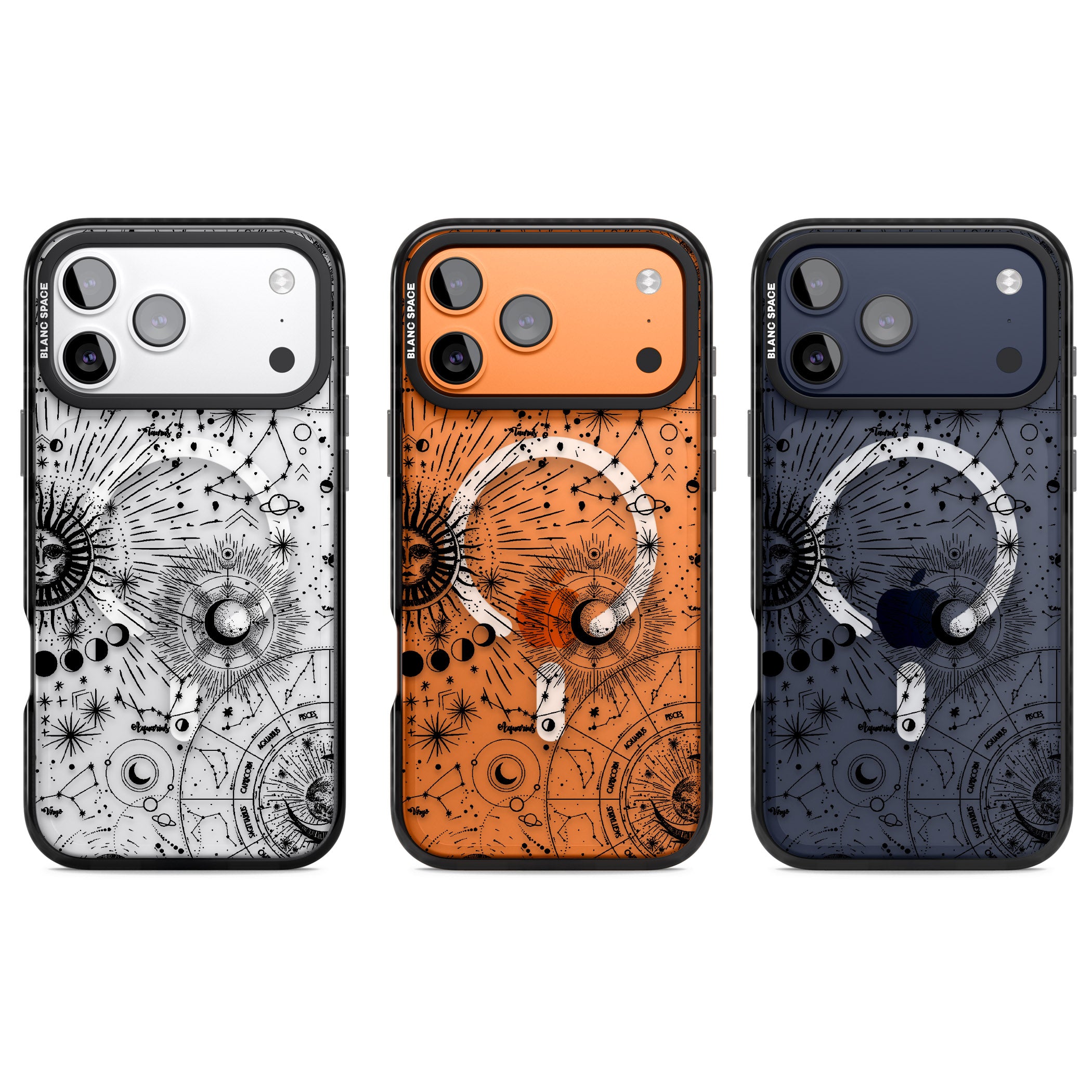 Celestial Chart iPhone 17 Pro Impact Pro Black Phone Case APT Impact Protection