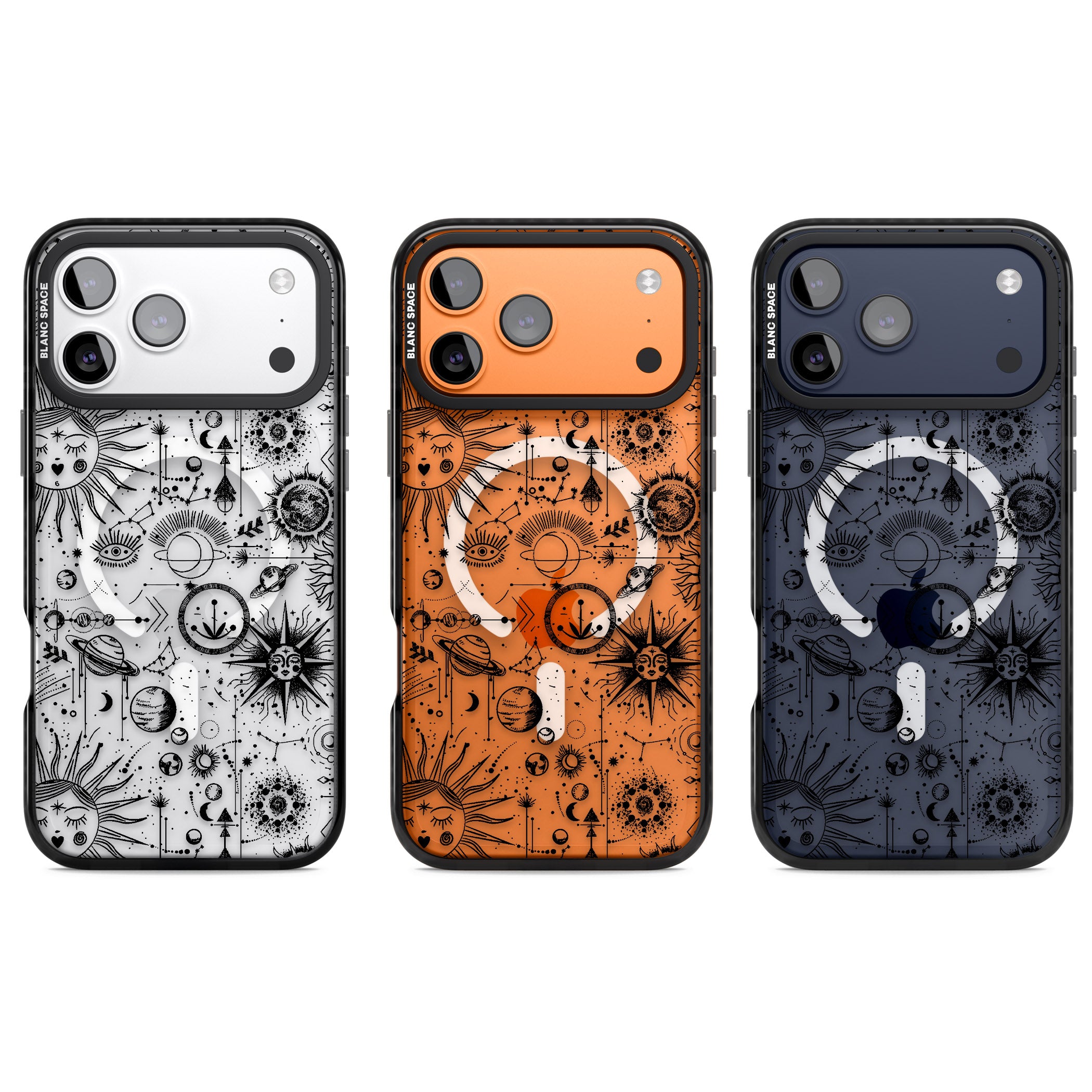 Cosmic Zodiac iPhone 17 Pro Impact Pro Black Phone Case APT Impact Protection