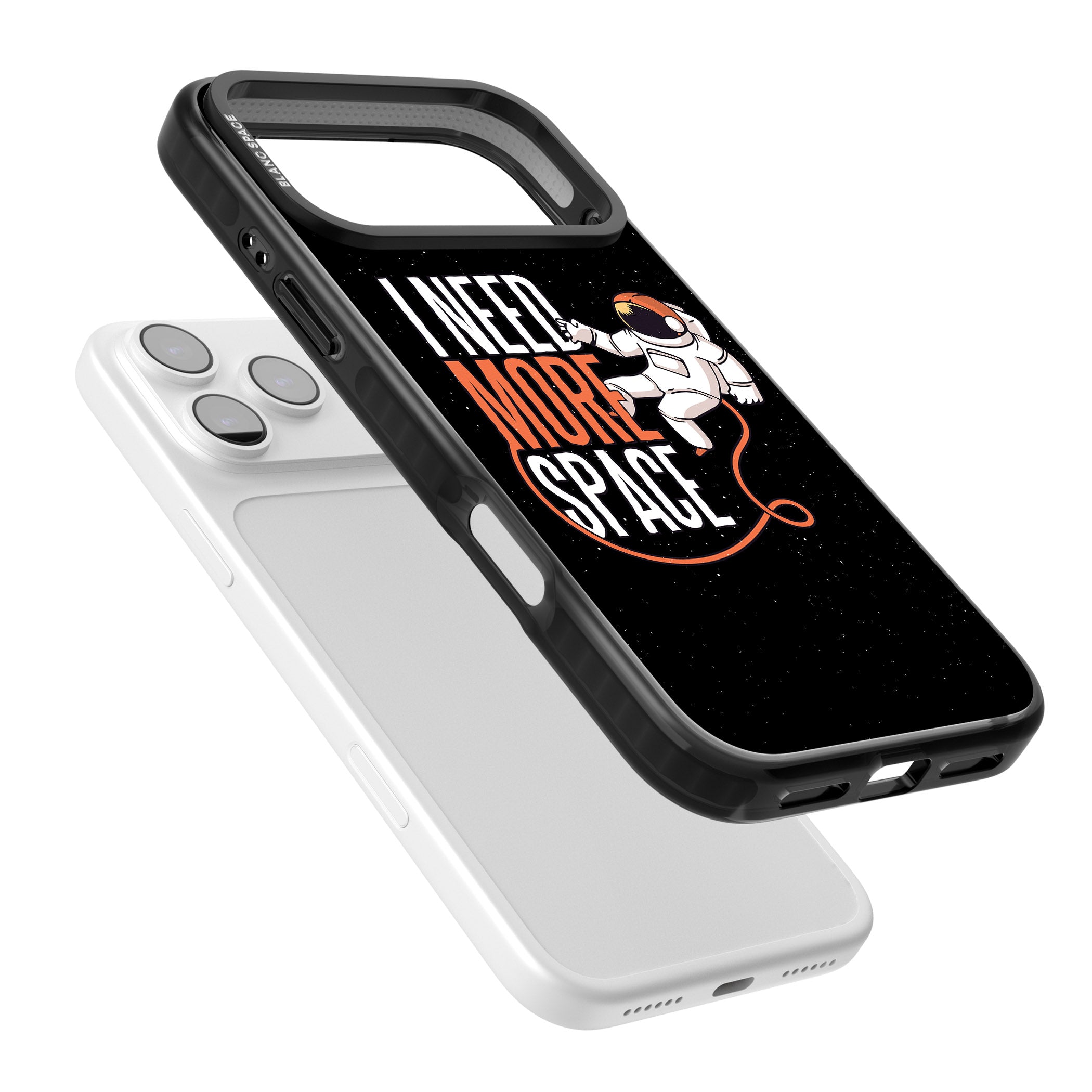 I Need More Space iPhone 17 Pro Impact Pro Black Phone Case Colours