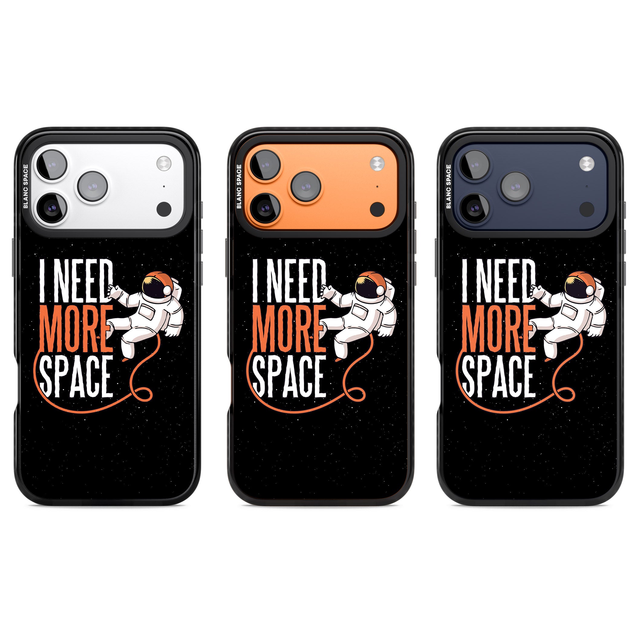 I Need More Space iPhone 17 Pro Impact Pro Black Phone Case APT Impact Protection