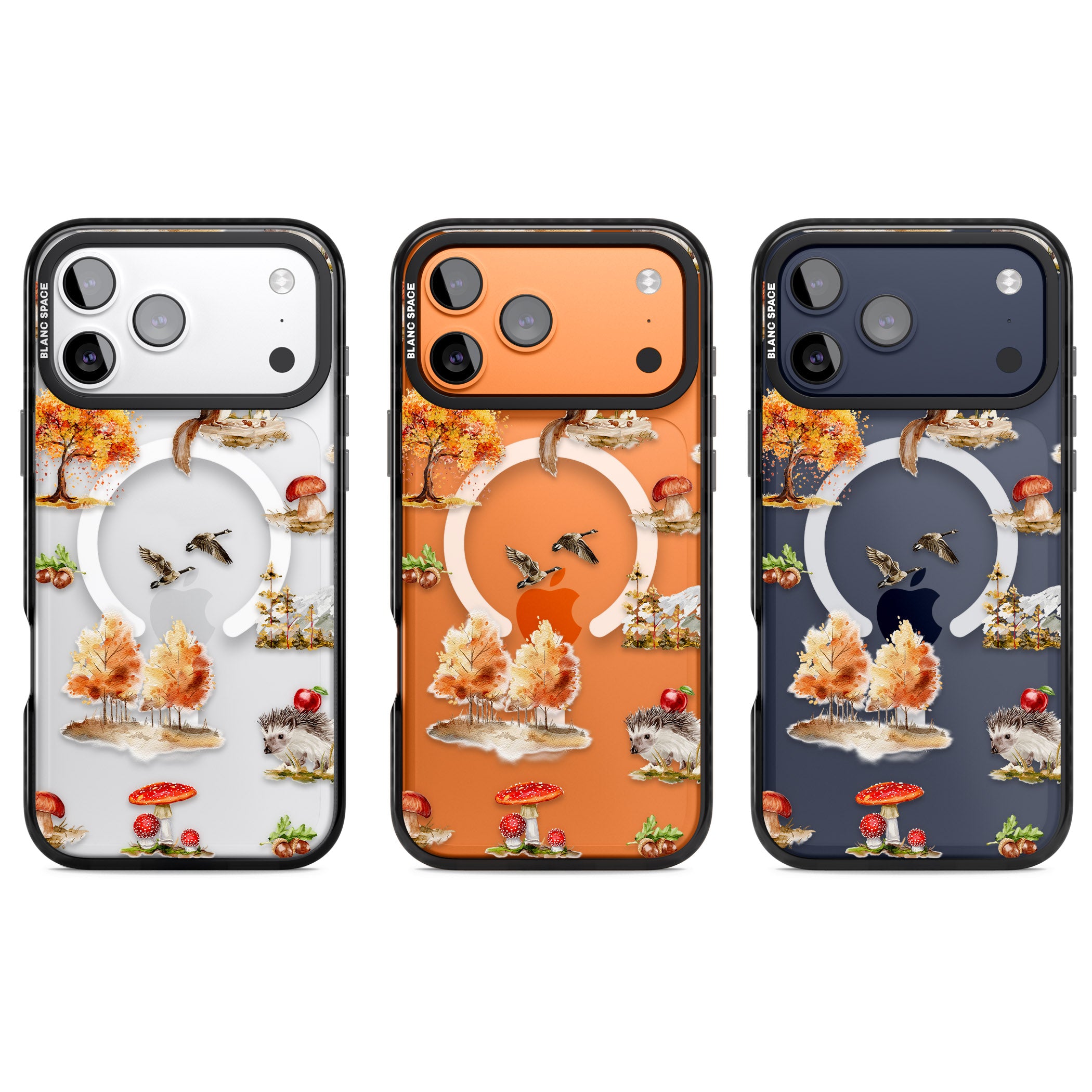 Fall Forest Friends iPhone 17 Pro Impact Pro Black Phone Case APT Impact Protection
