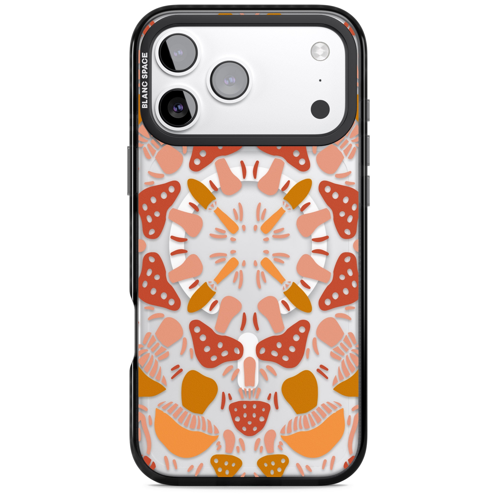 Mushroom Medley iPhone 17 Pro Impact Pro Black Phone Case