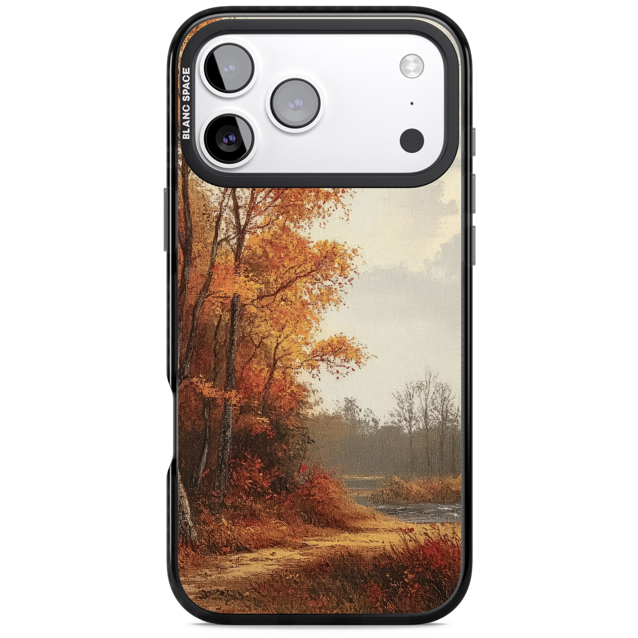 Vintage Autumn Oil Painting iPhone 17 Pro Impact Pro Black Phone Case
