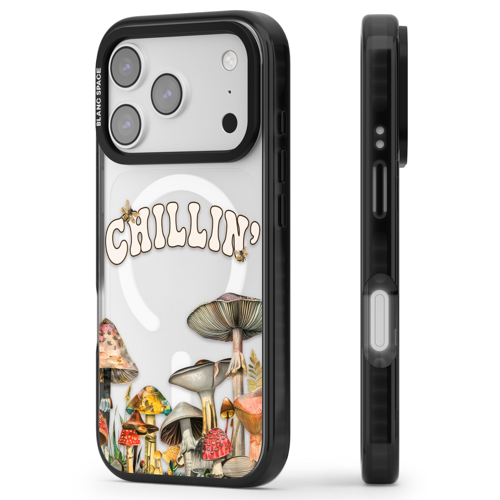 Chillin iPhone 17 Pro Impact Pro Black Phone Case Side Profile