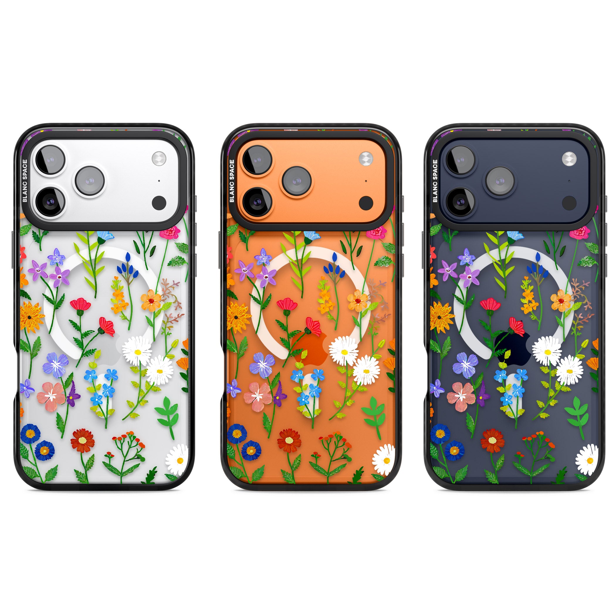 Wildflower Garden iPhone 17 Pro Impact Pro Black Phone Case APT Impact Protection