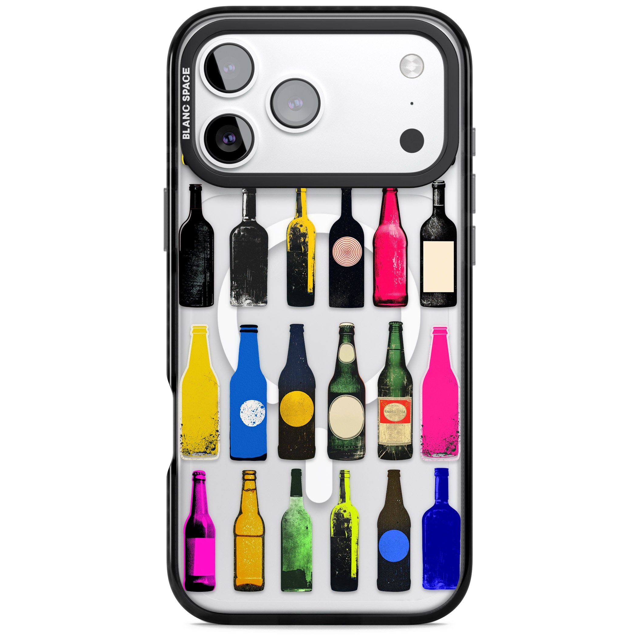 Glass Bottles iPhone 17 Pro Impact Pro Black Phone Case