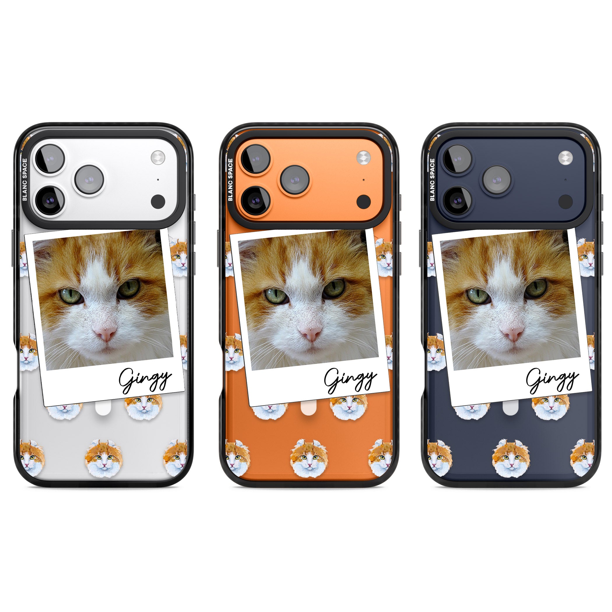 Personalised American Curl Photo iPhone 17 Pro Impact Pro Black Phone Case APT Impact Protection
