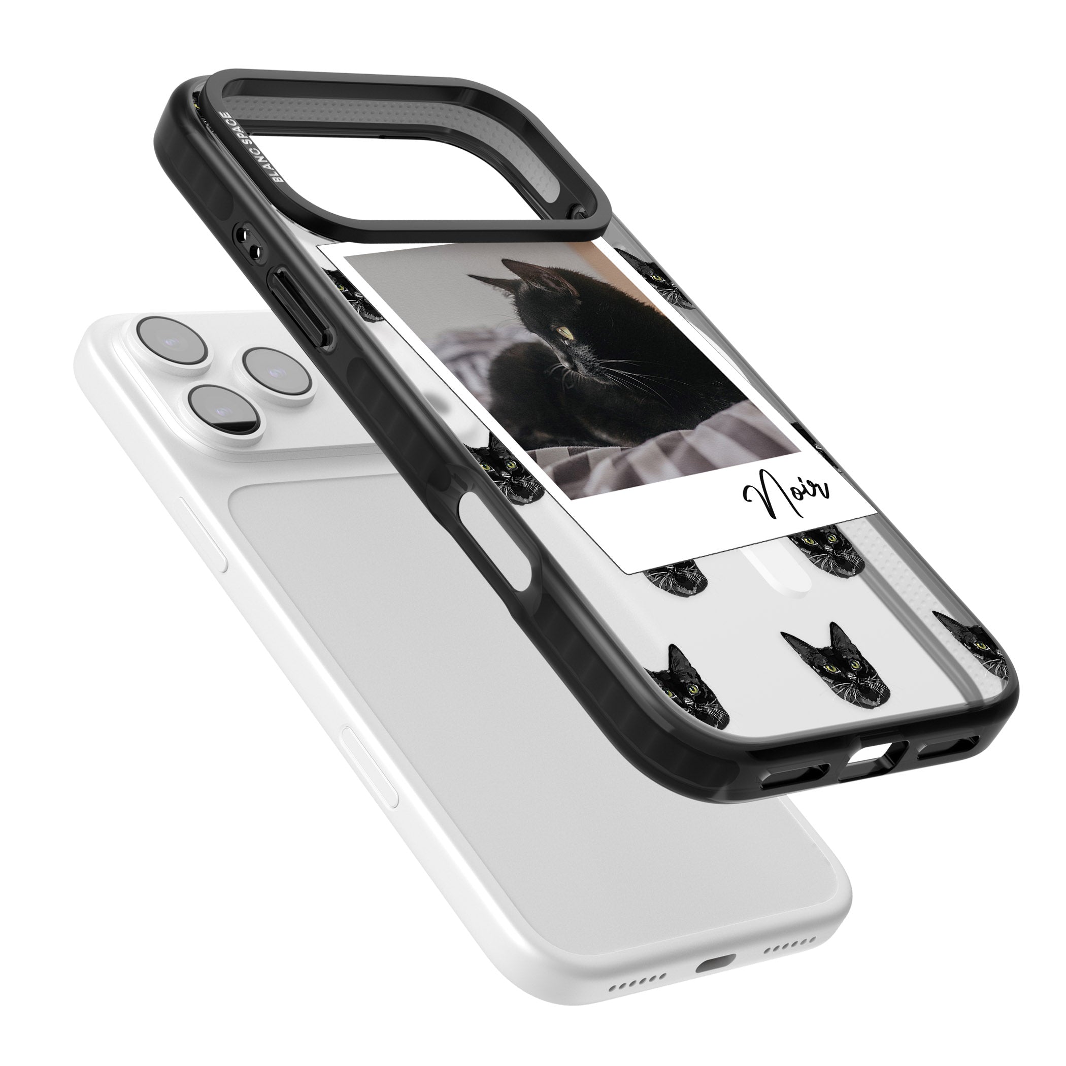 Personalised Bombay Cat Photo iPhone 17 Pro Impact Pro Black Phone Case Colours
