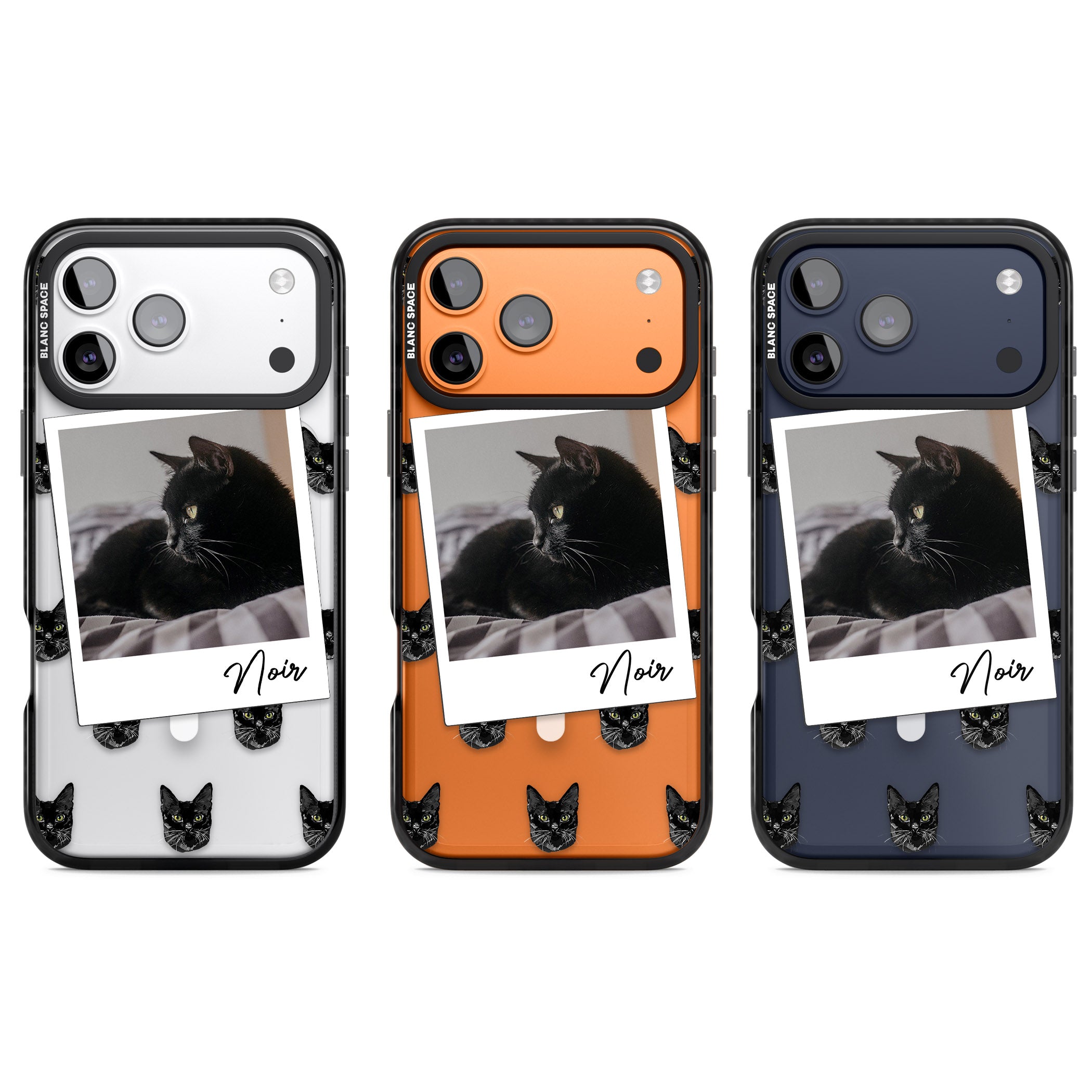 Personalised Bombay Cat Photo iPhone 17 Pro Impact Pro Black Phone Case APT Impact Protection