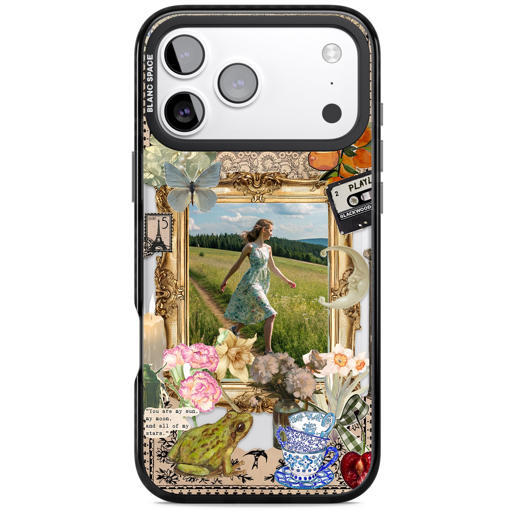 Personalised Country Collage Frame iPhone 17 Pro Impact Pro Black Phone Case