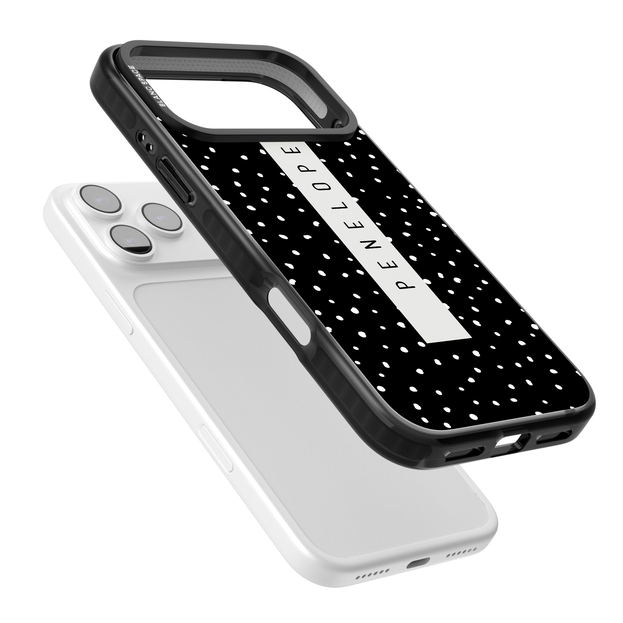 Personalised Black Dots iPhone 17 Pro Impact Pro Black Phone Case Colours