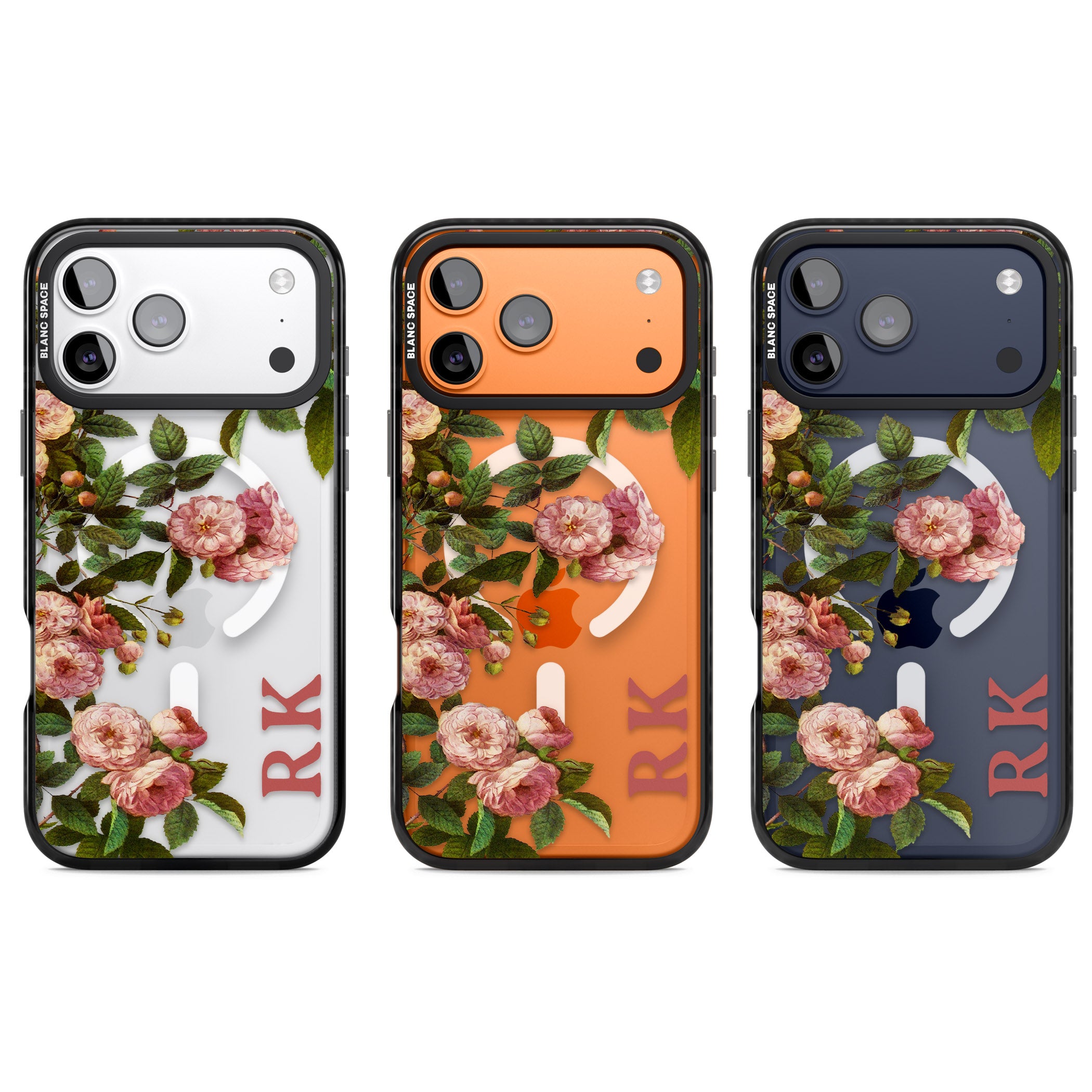 Personalised Vintage Floral Garden iPhone 17 Pro Impact Pro Black Phone Case APT Impact Protection