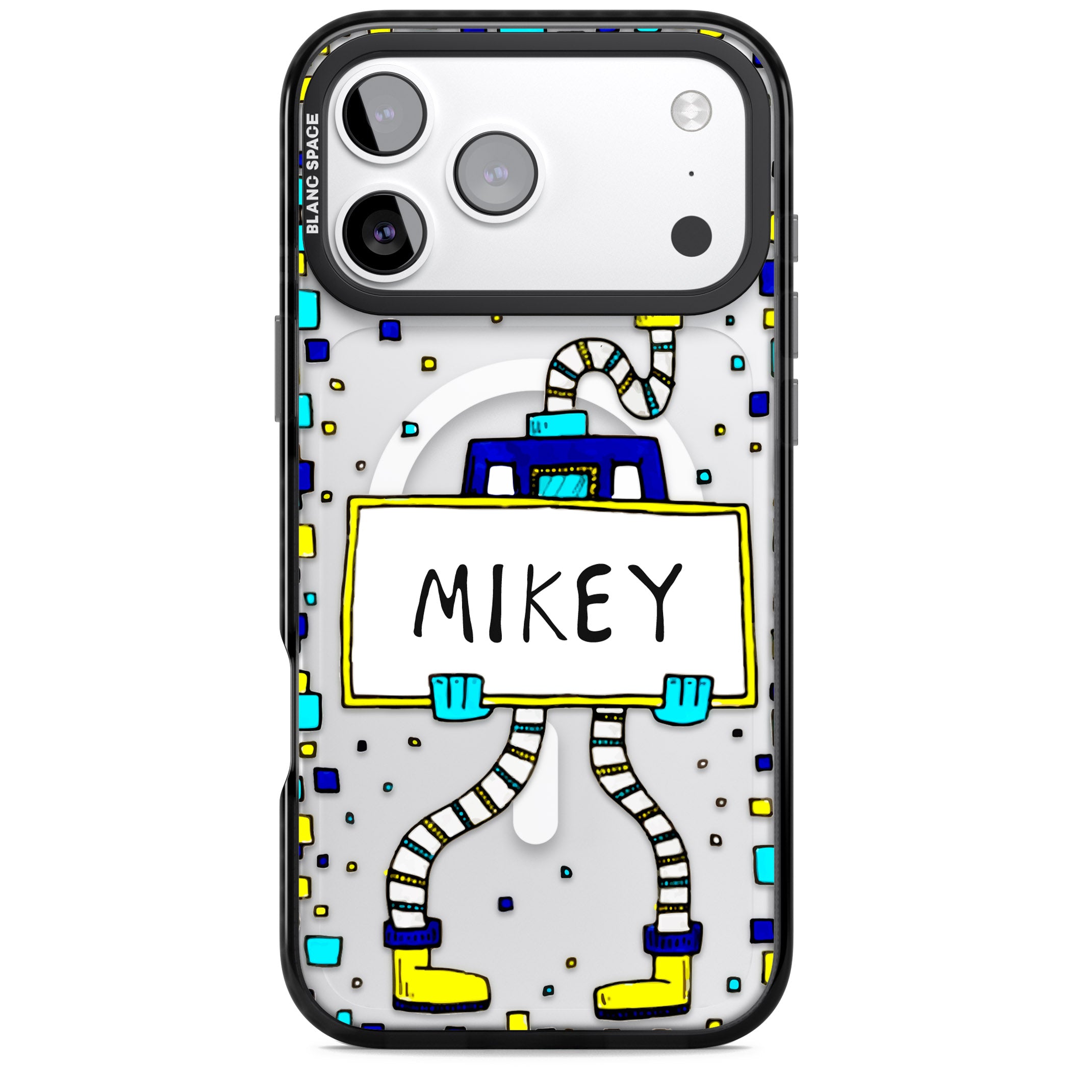 Personalised Tubes Guy iPhone 17 Pro Impact Pro Black Phone Case