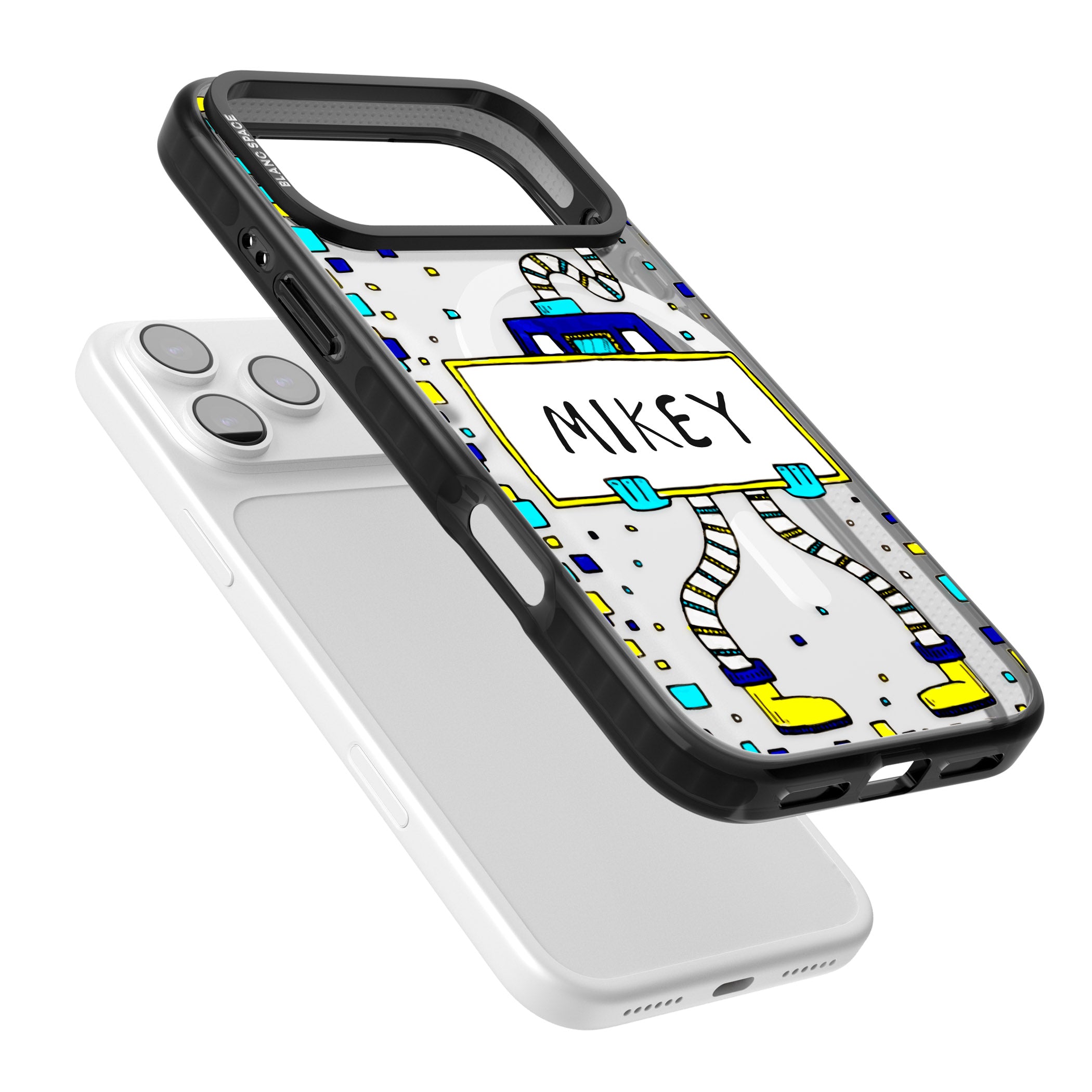 Personalised Tubes Guy iPhone 17 Pro Impact Pro Black Phone Case Colours