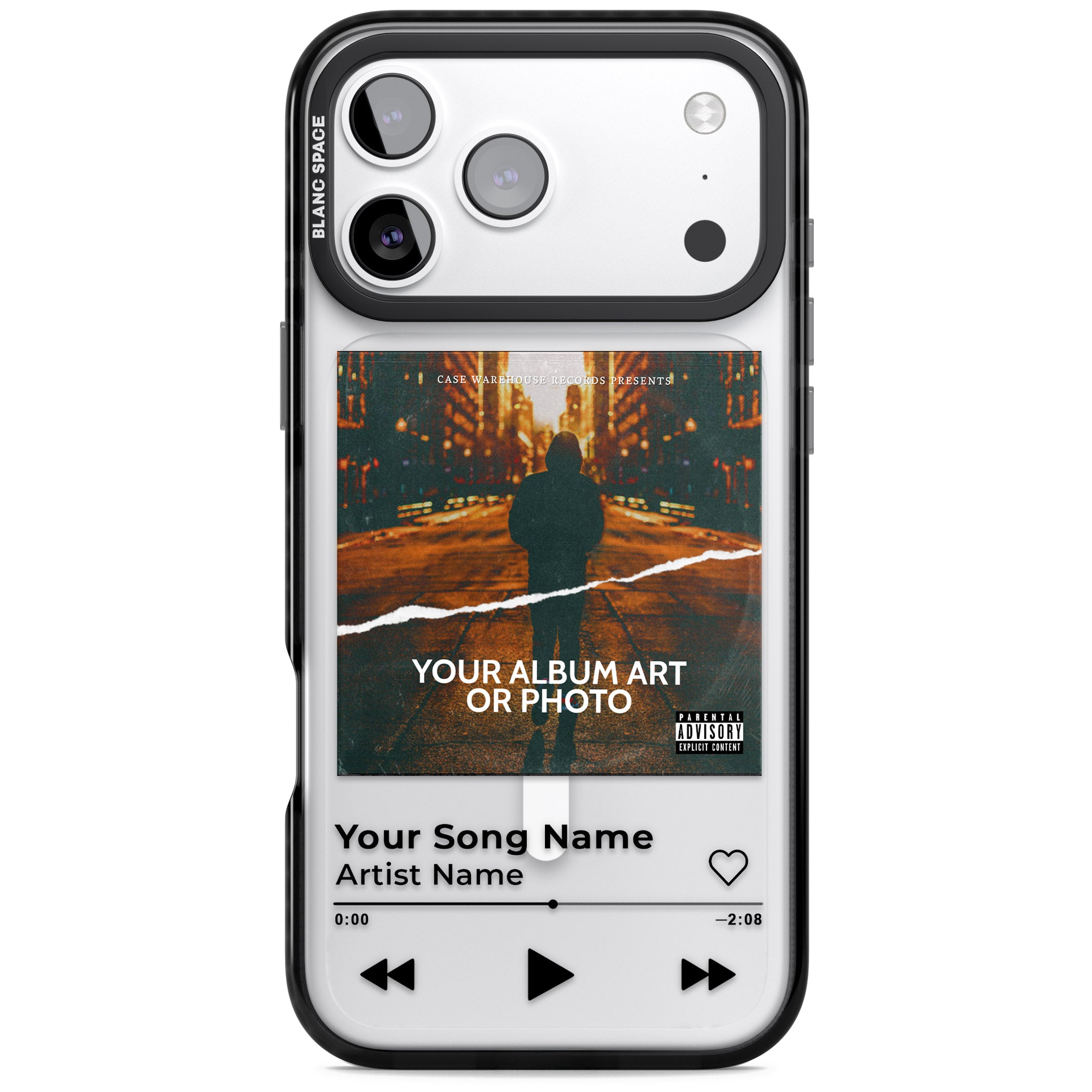 Personalised Album Art iPhone 17 Pro Impact Pro Black Phone Case