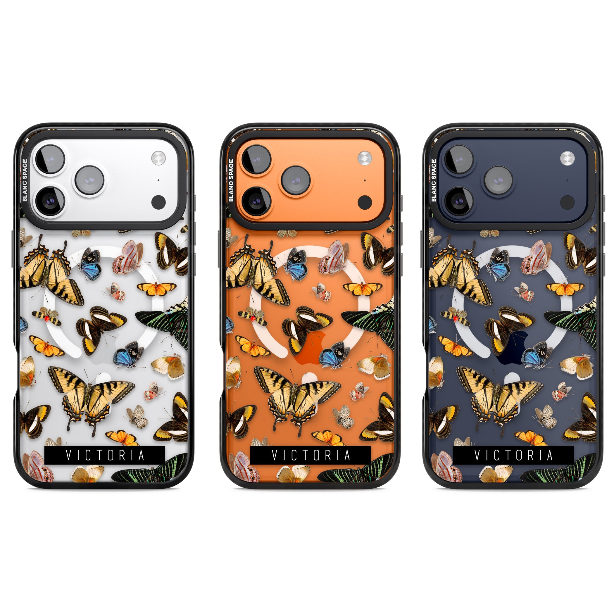 Personalised Butterfly Archive iPhone 17 Pro Impact Pro Black Phone Case APT Impact Protection