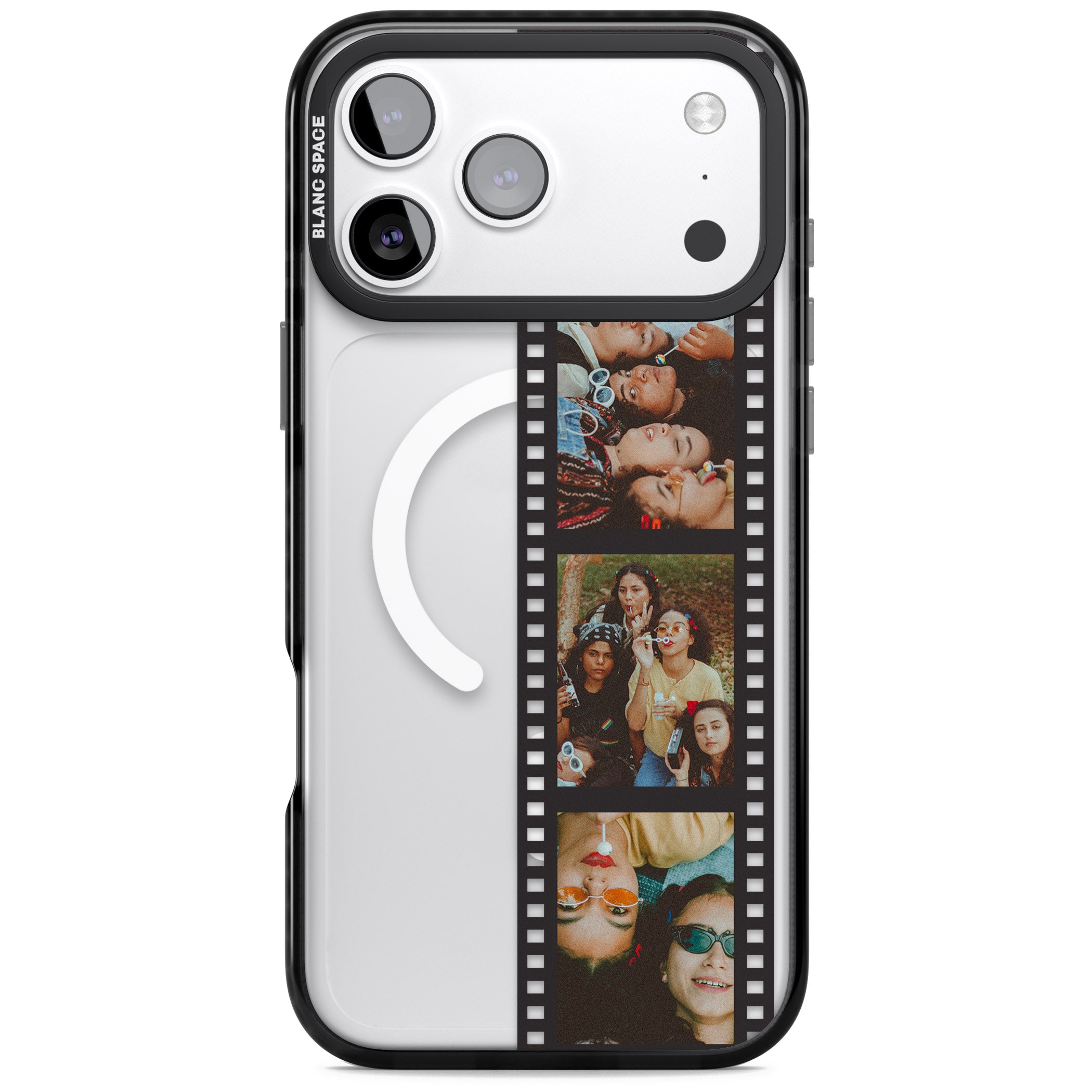 Personalised Photo Film Strip iPhone 17 Pro Impact Pro Black Phone Case