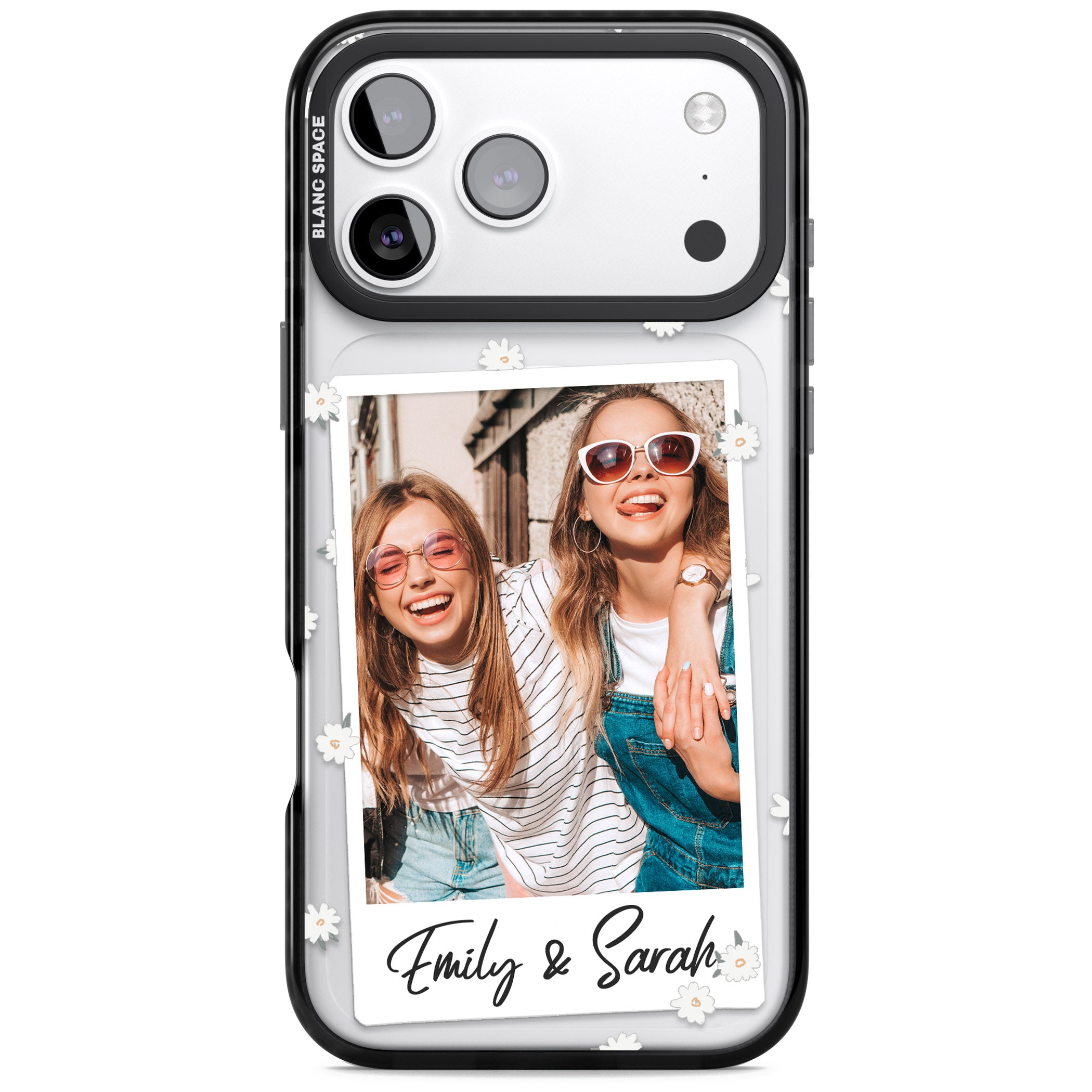 Personalised Daisy Instant Photo iPhone 17 Pro Impact Pro Black Phone Case