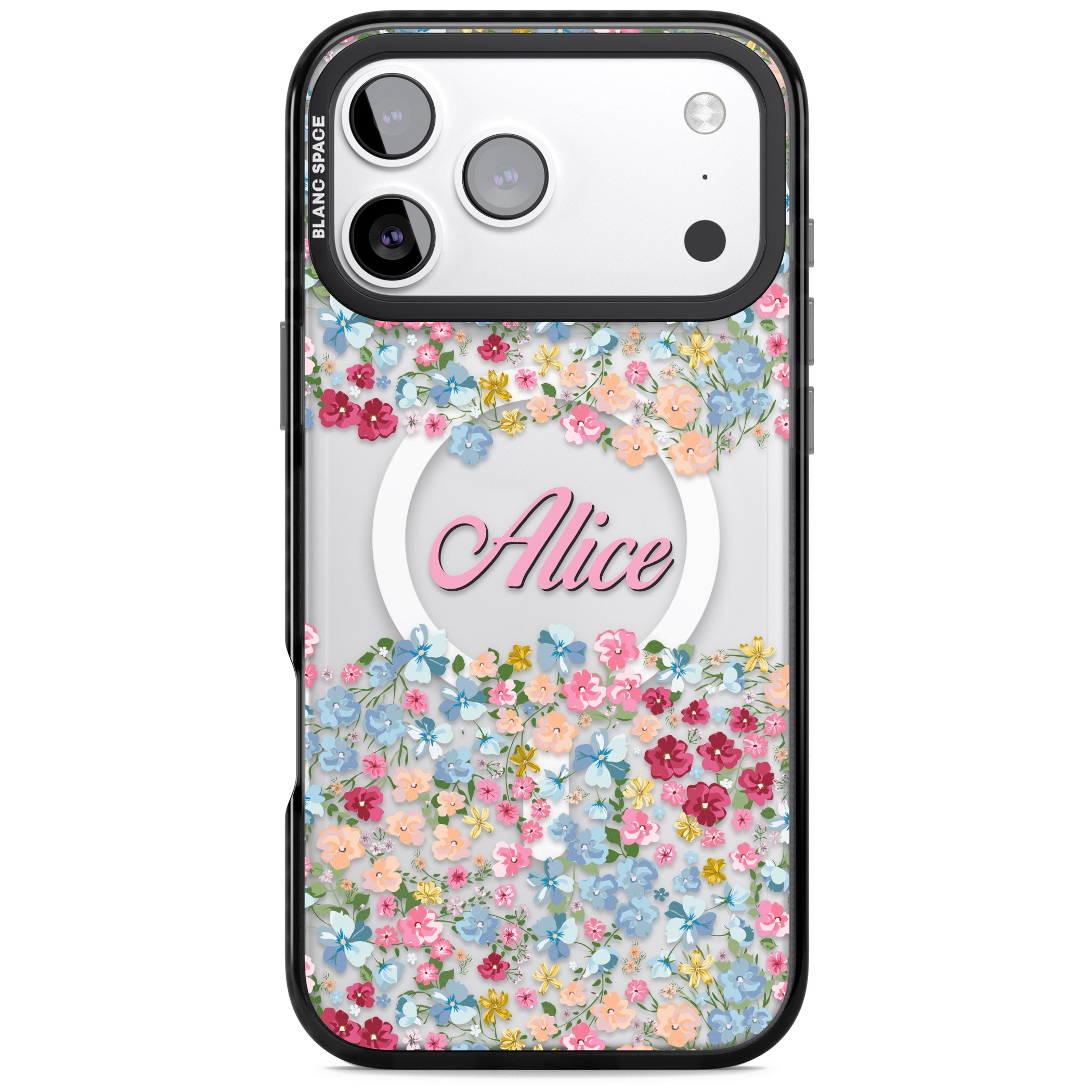 Personalised Venetian Meadow iPhone 17 Pro Impact Pro Black Phone Case