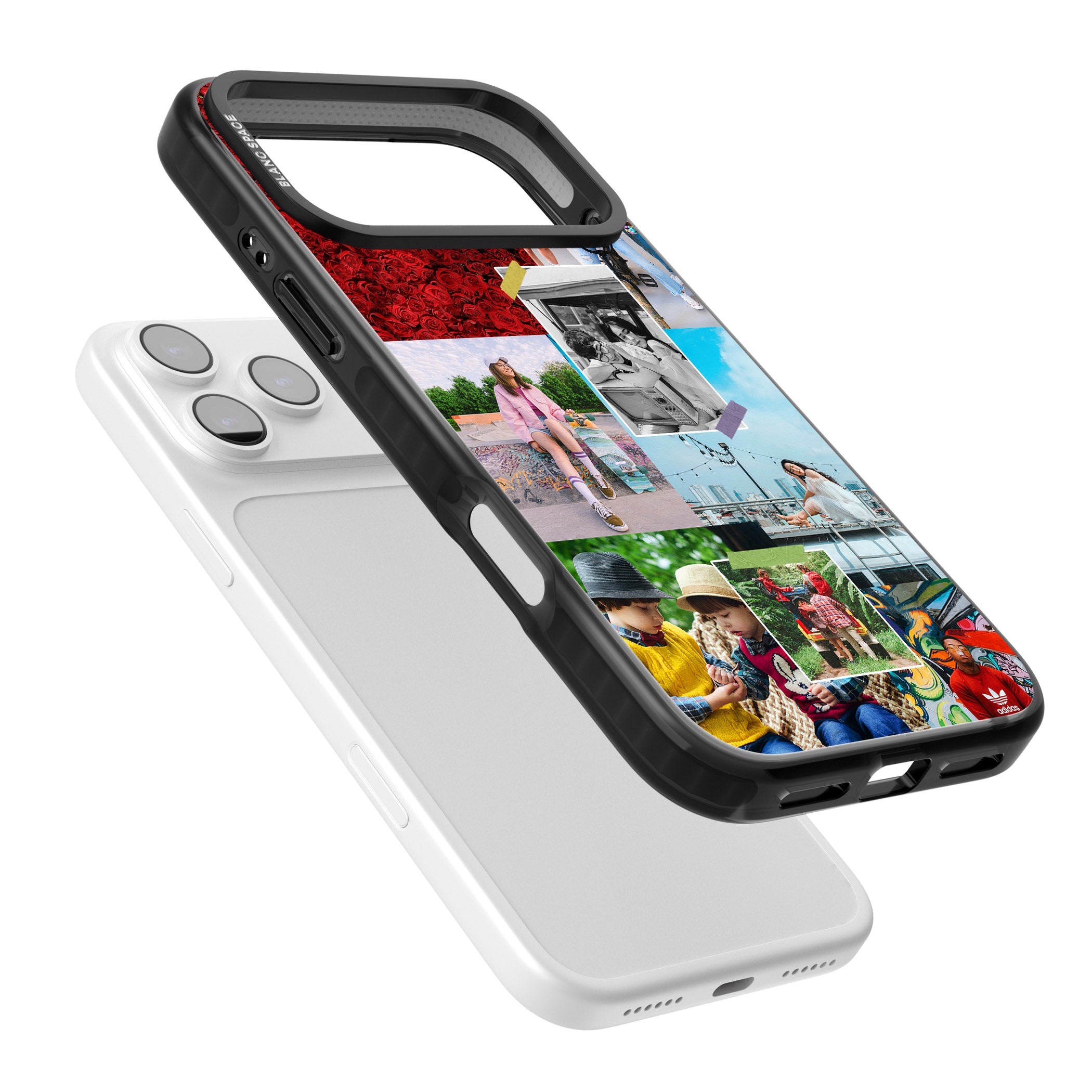 Personalised Photo Collage iPhone 17 Pro Impact Pro Black Phone Case Colours