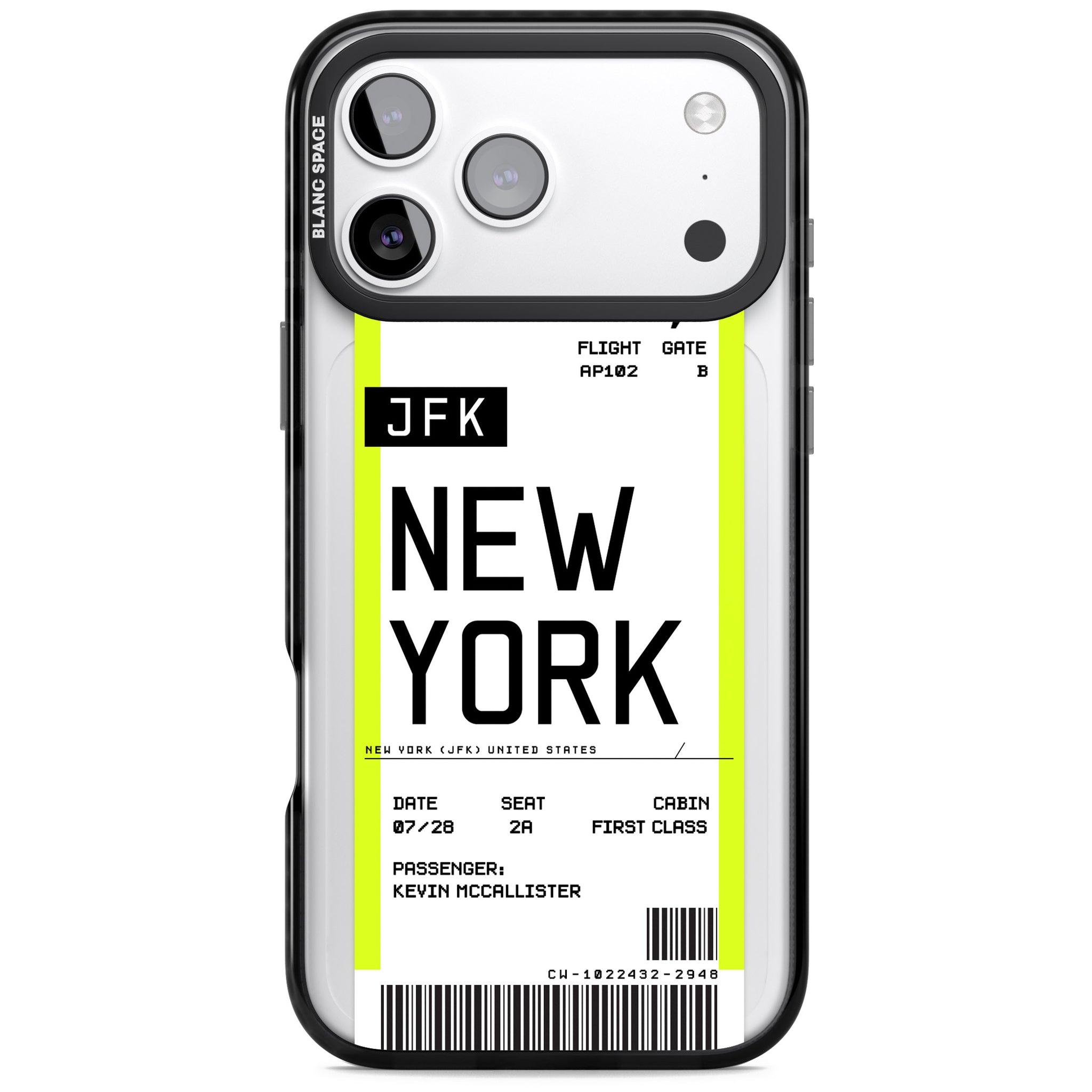 New York Boarding Pass Phone Case for iPhone Samsung