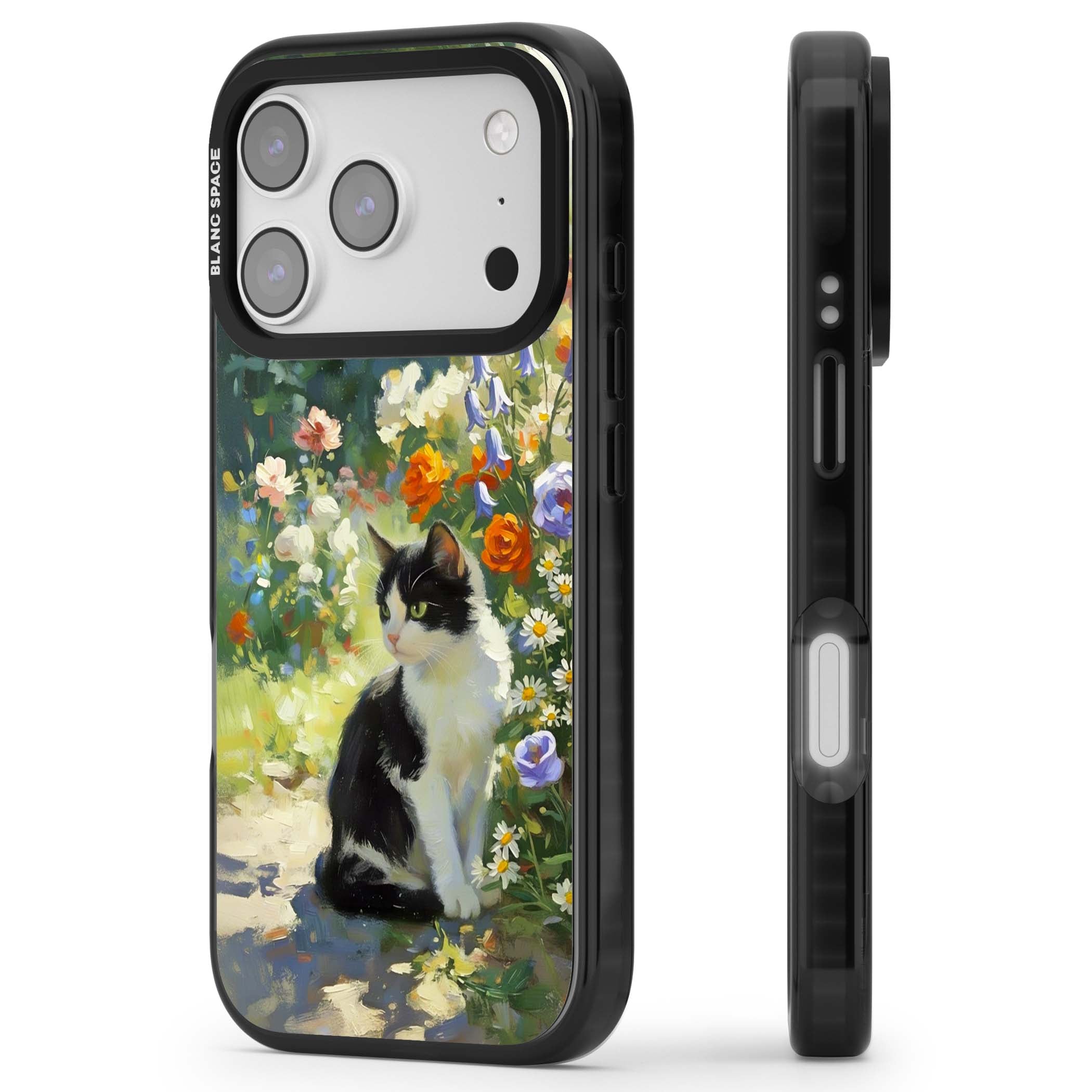 Cat In The Meadow for her iPhone case | Black Impact Magsafe case for iPhone 17 Pro, iPhone 17 Pro Max