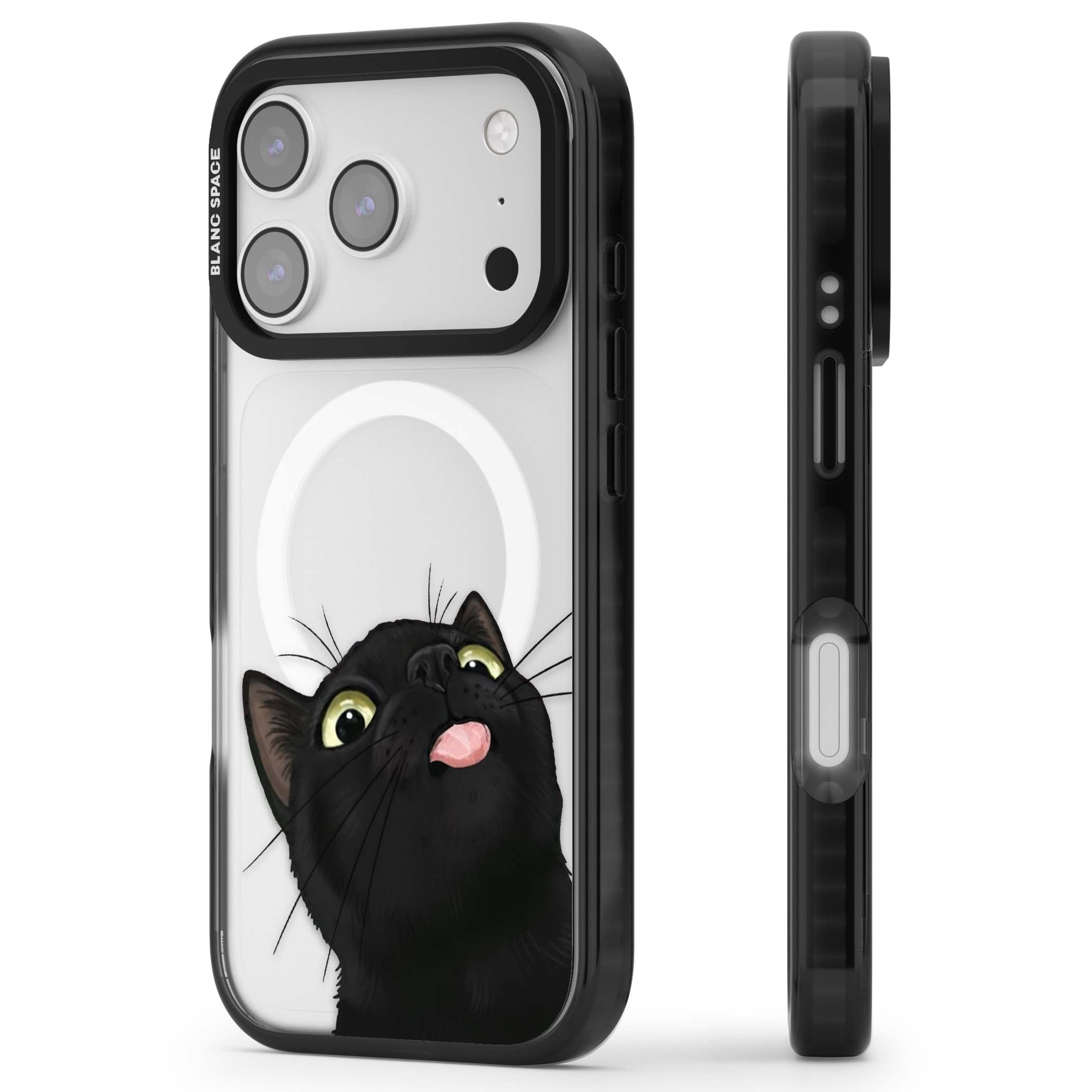 Black Cat Energy for her iPhone case | Black Impact Magsafe case for iPhone 17 Pro, iPhone 17 Pro Max