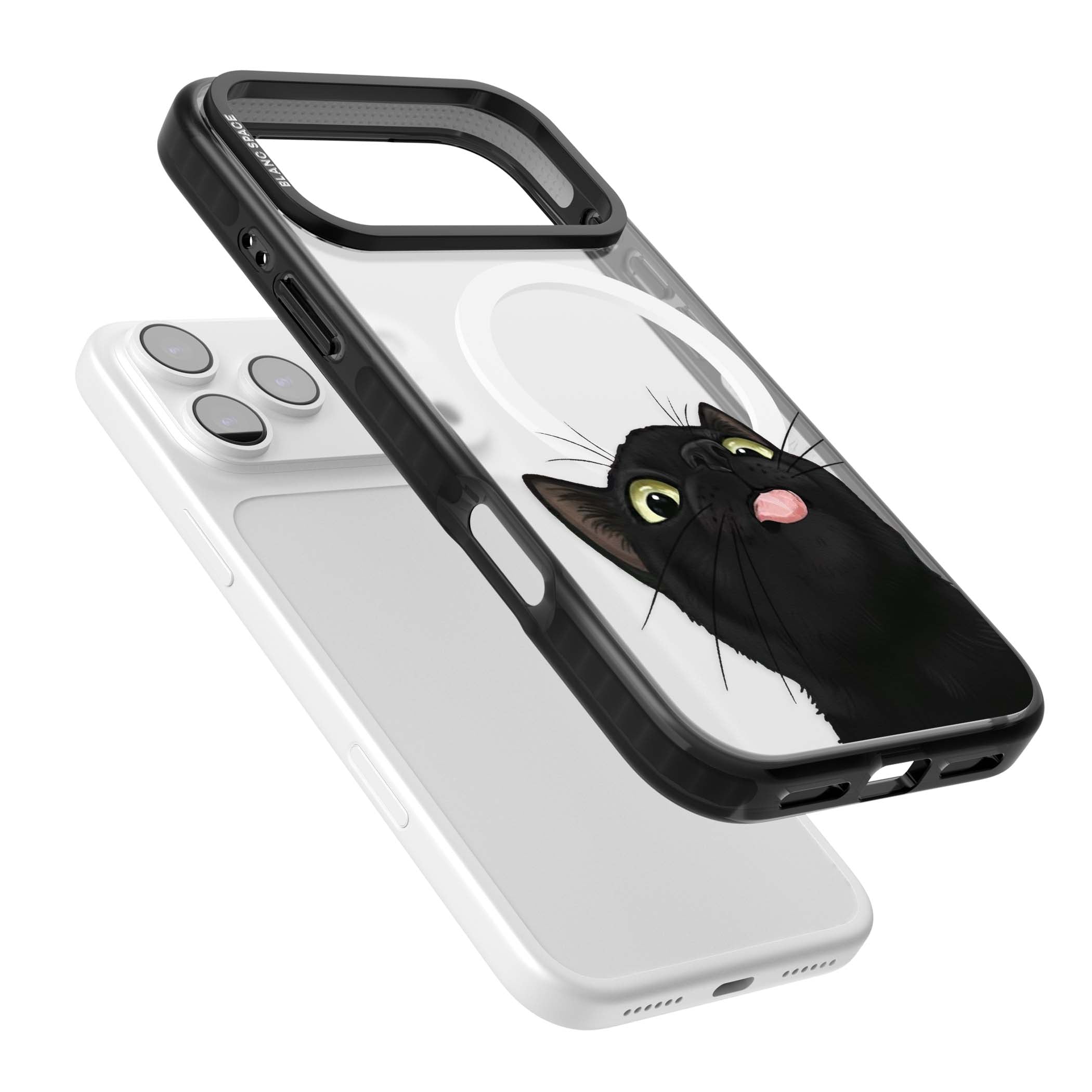 Black Cat Energy for her iPhone case | Black Impact Magsafe case for iPhone 17 Pro, iPhone 17 Pro Max